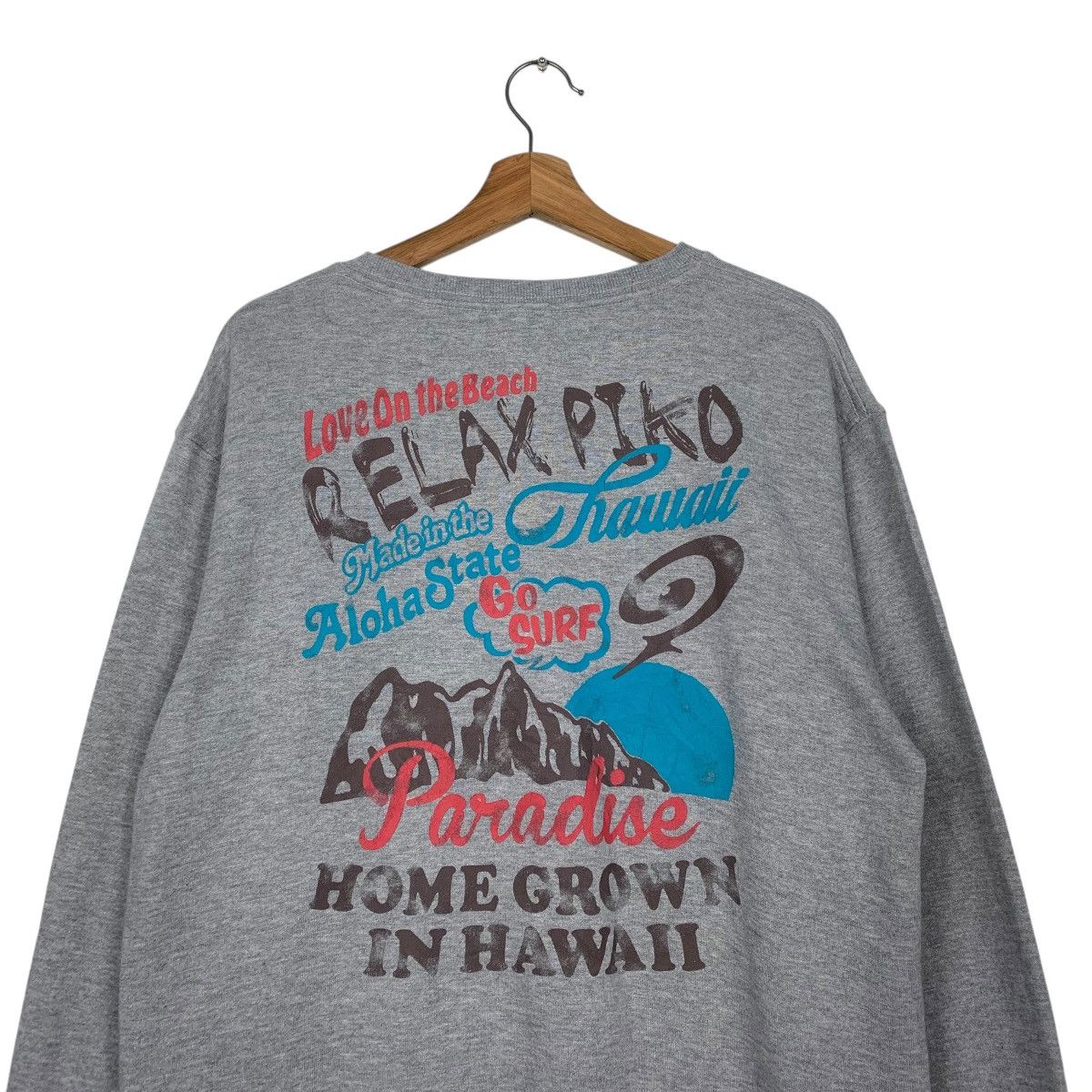 Japanese Brand Piko Hawaiian Surf Crewneck Sweatshirt Size US M / EU 48-50 / 2 - 8 Thumbnail