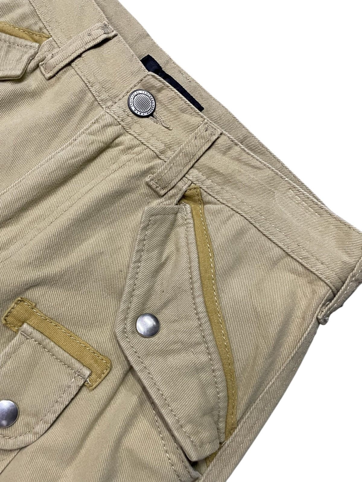 Hysteric Glamour × PPFM × Tete Homme Varosh Japan Multi Pocket Stencil Flare Cargo Pants Size US 30 / EU 46 - 10 Thumbnail
