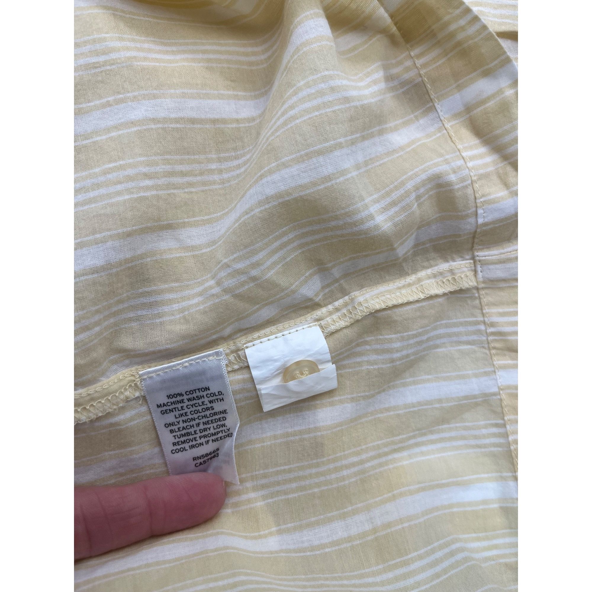 Other Treasure & Bond Split Neck Top In Beige- Ivory Wander Stripe Size L / US 10 / IT 46 - 8 Thumbnail