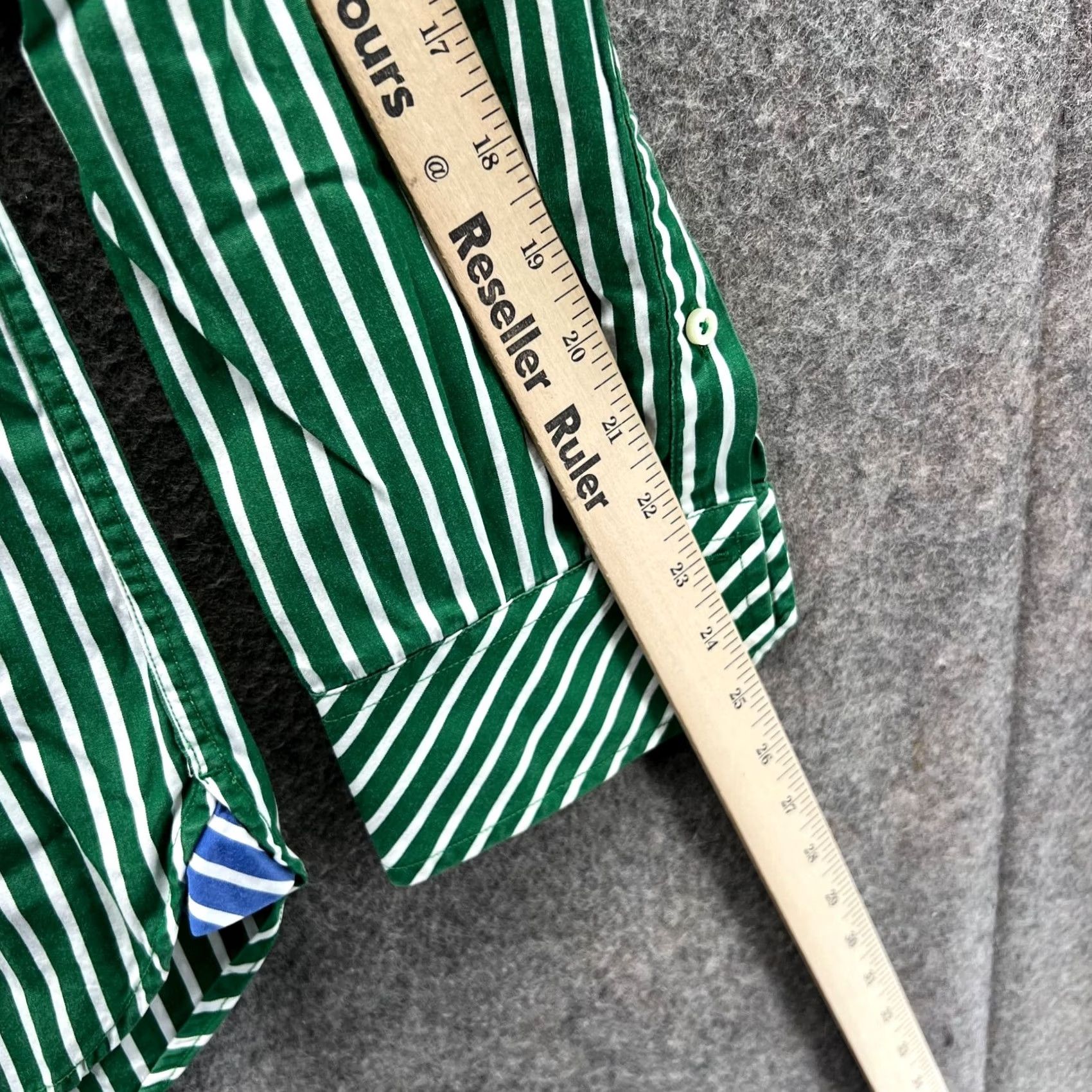 Tommy Hilfiger Tommy Hilfiger Shirt Mens XL Green Button-Down Striped Preppy Vintage Style Shirt Size US XL / EU 56 / 4 - 6 Thumbnail