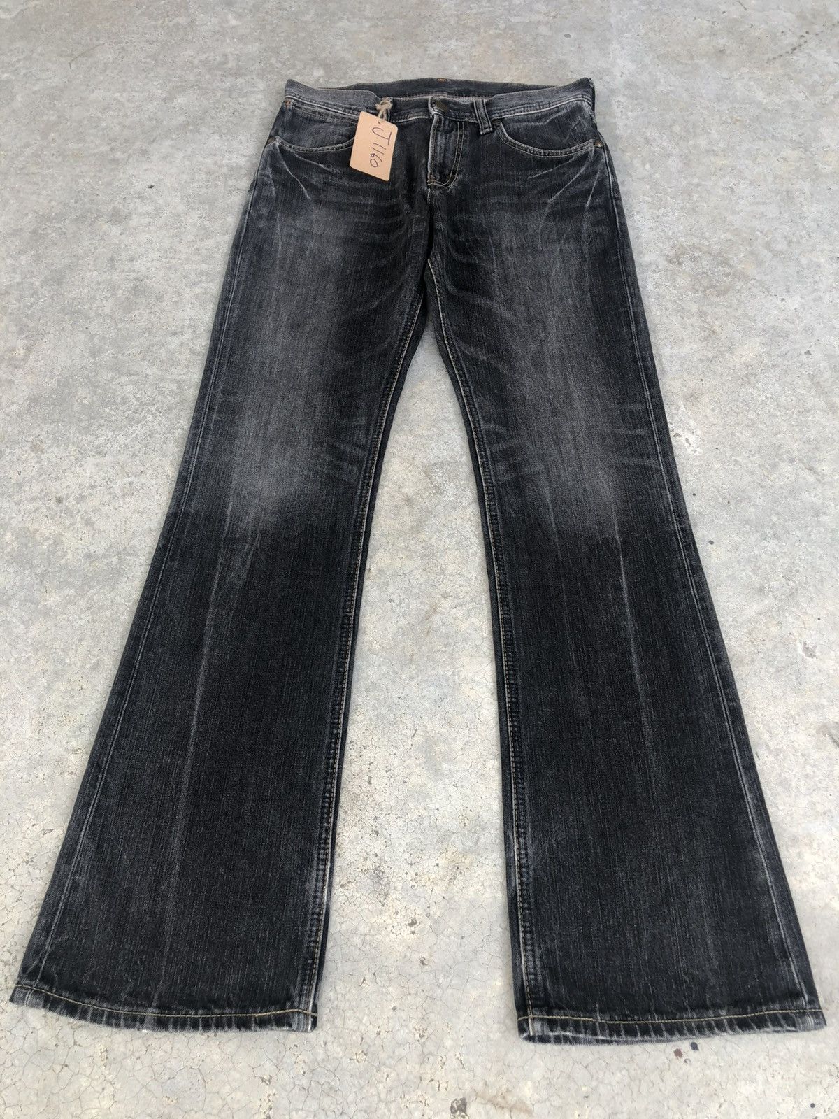 If Six Was Nine Japanese Wrangler Flared Jeans Distressed Size US 30 / EU 46 - 1 Thumbnail