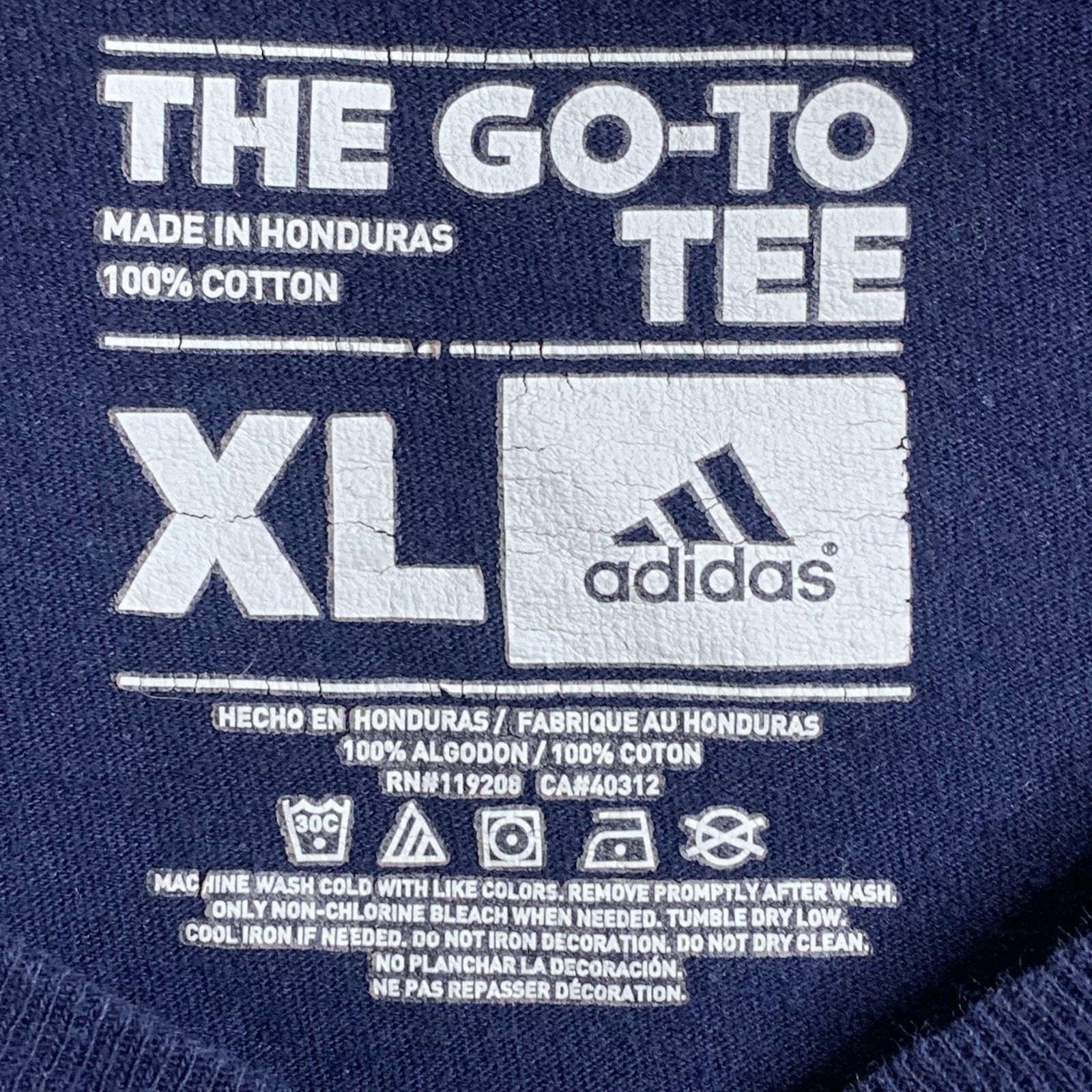 Adidas Adidas Notre Dame Irish Football The Go-To Tee Short Sleeve Size US XL / EU 56 / 4 - 8 Thumbnail