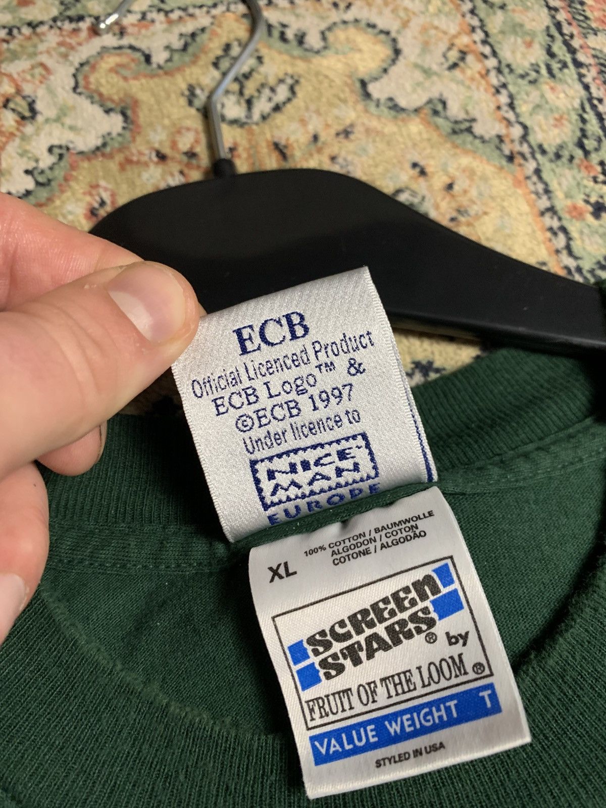 Other × Vintage RARE ! ECB Logo BANK 1997s t shirt Size US XL / EU 56 / 4 - 7 Thumbnail