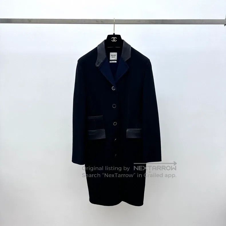 Hermes Hermes Knitted Patch Long Sleeve Jacket Size XS / US 0-2 / IT 36-38 - 2 Thumbnail