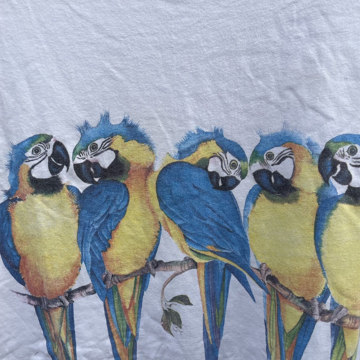 Hanes × Vintage 🔥Vintage 90s Art Work Cockatoos Printed By Hanes Size US XL / EU 56 / 4 - 4 Thumbnail