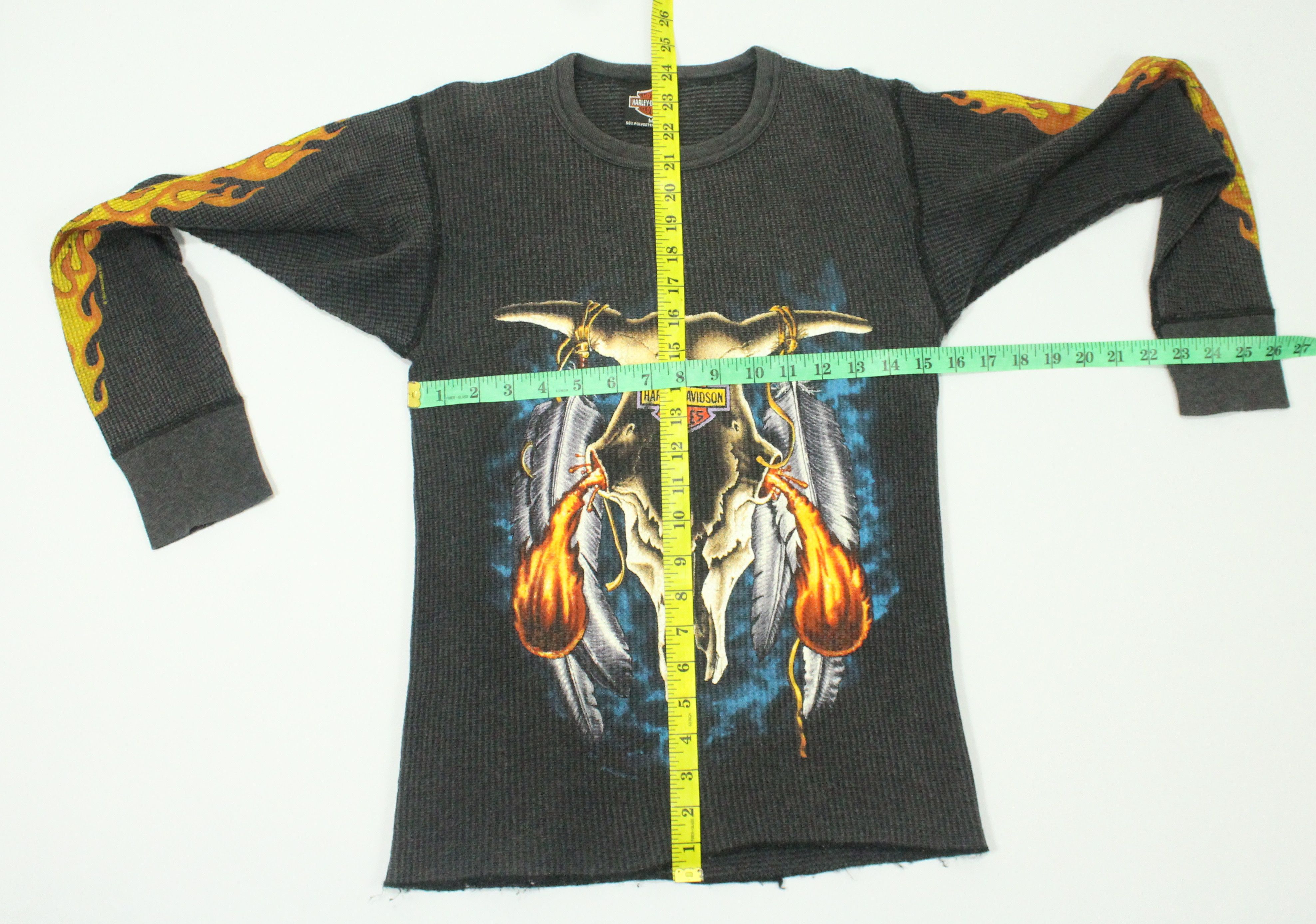 Harley Davidson Vintage HARLEY DAVIDSON Shirt HOLOUBEK Flame Thermal Bodyfit Size US M / EU 48-50 / 2 - 17 Thumbnail