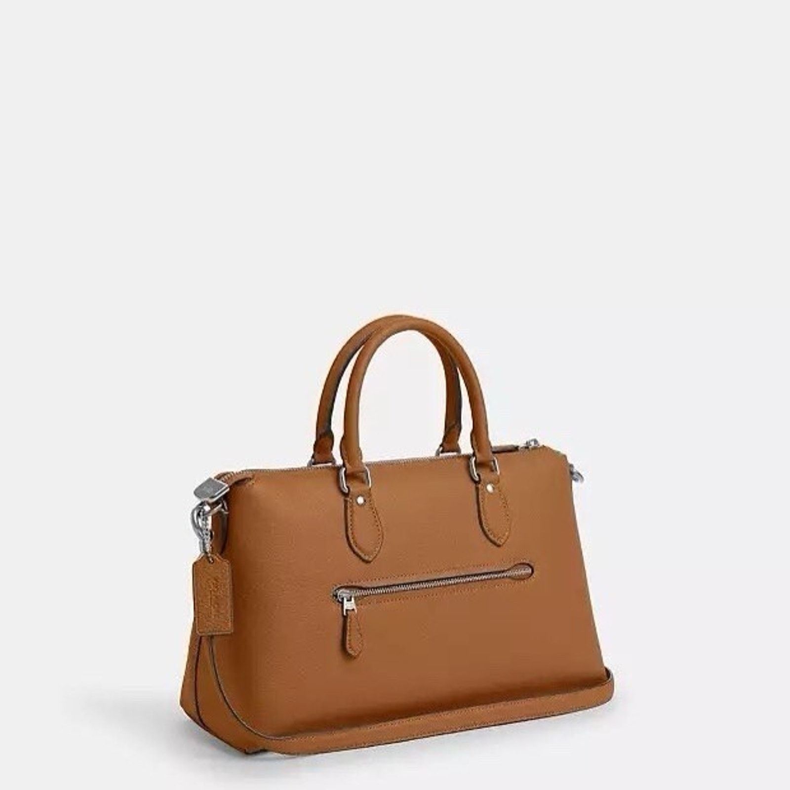Coach NWT COACH Georgia Satchel CR156 Silver/Light Saddle Size ONE SIZE - 9 Thumbnail