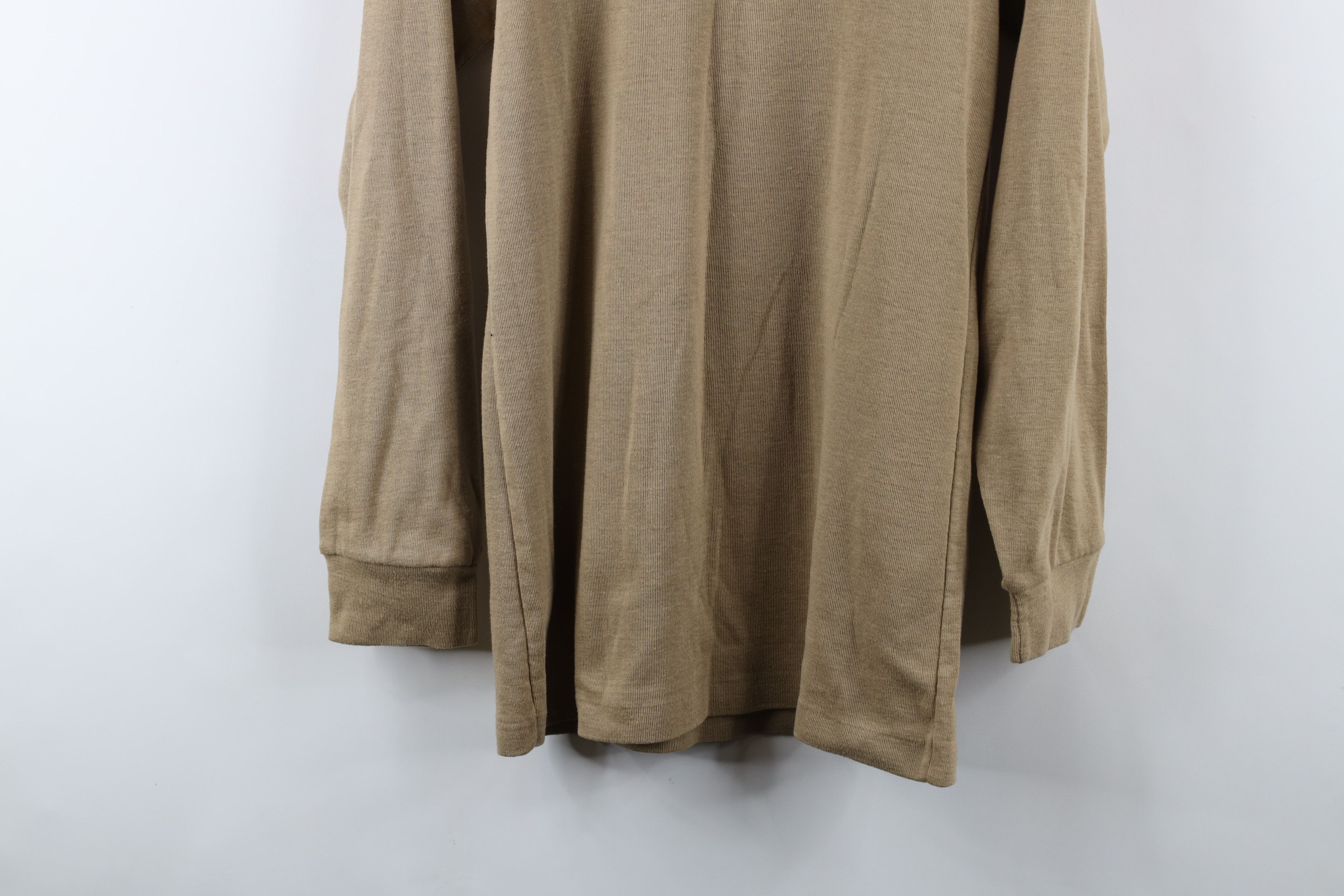 Vintage Vintage 70s Streetwear Thermal Knit Turtleneck T-Shirt USA Size US XL / EU 56 / 4 - 3 Thumbnail