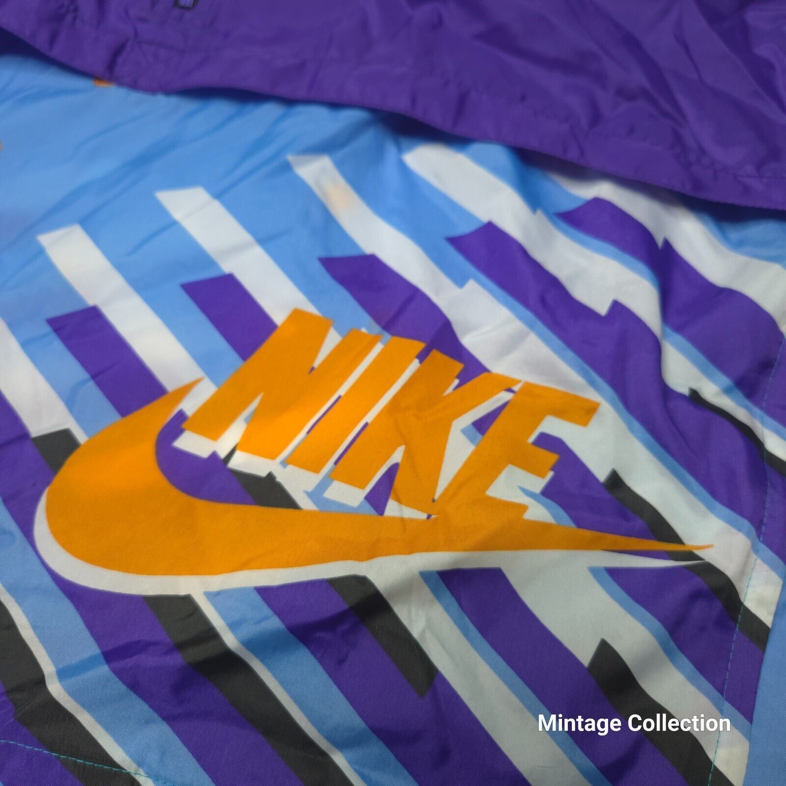 Nike VINTAGE NIKE GRAY TAG PURPLE TEAL 1/2 ZIP NYLON WINDBREAKER Size US S / EU 44-46 / 1 - 3 Thumbnail