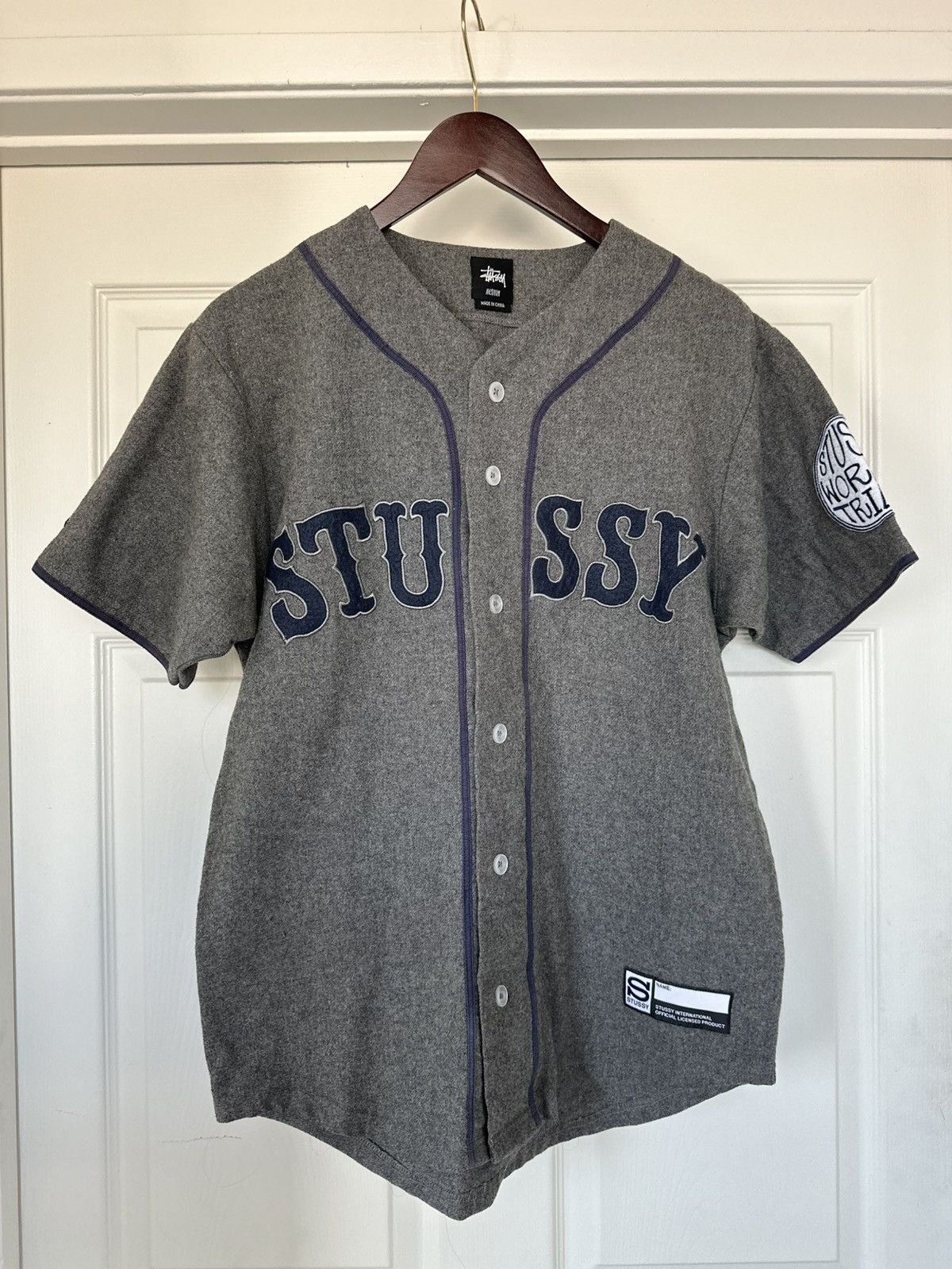 Stussy Stussy Heather Grey Baseball Jersey Size US M / EU 48-50 / 2 - 1 Thumbnail