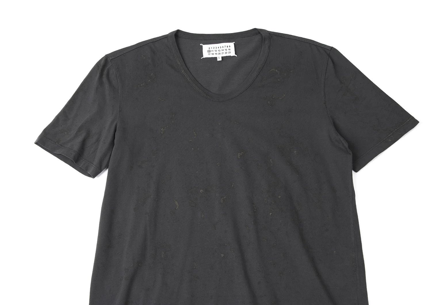 Maison Margiela Splash Print T-Shirt in Charcoal Size 46 Size US S / EU 44-46 / 1 - 2 Thumbnail