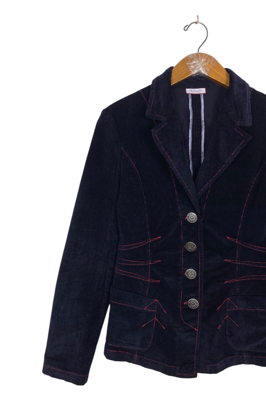 MAX&Co. Rare‼️ Max & Co by Max Mara Corduroy Punk Jacket Size XS / US 0-2 / IT 36-38 - 2 Thumbnail
