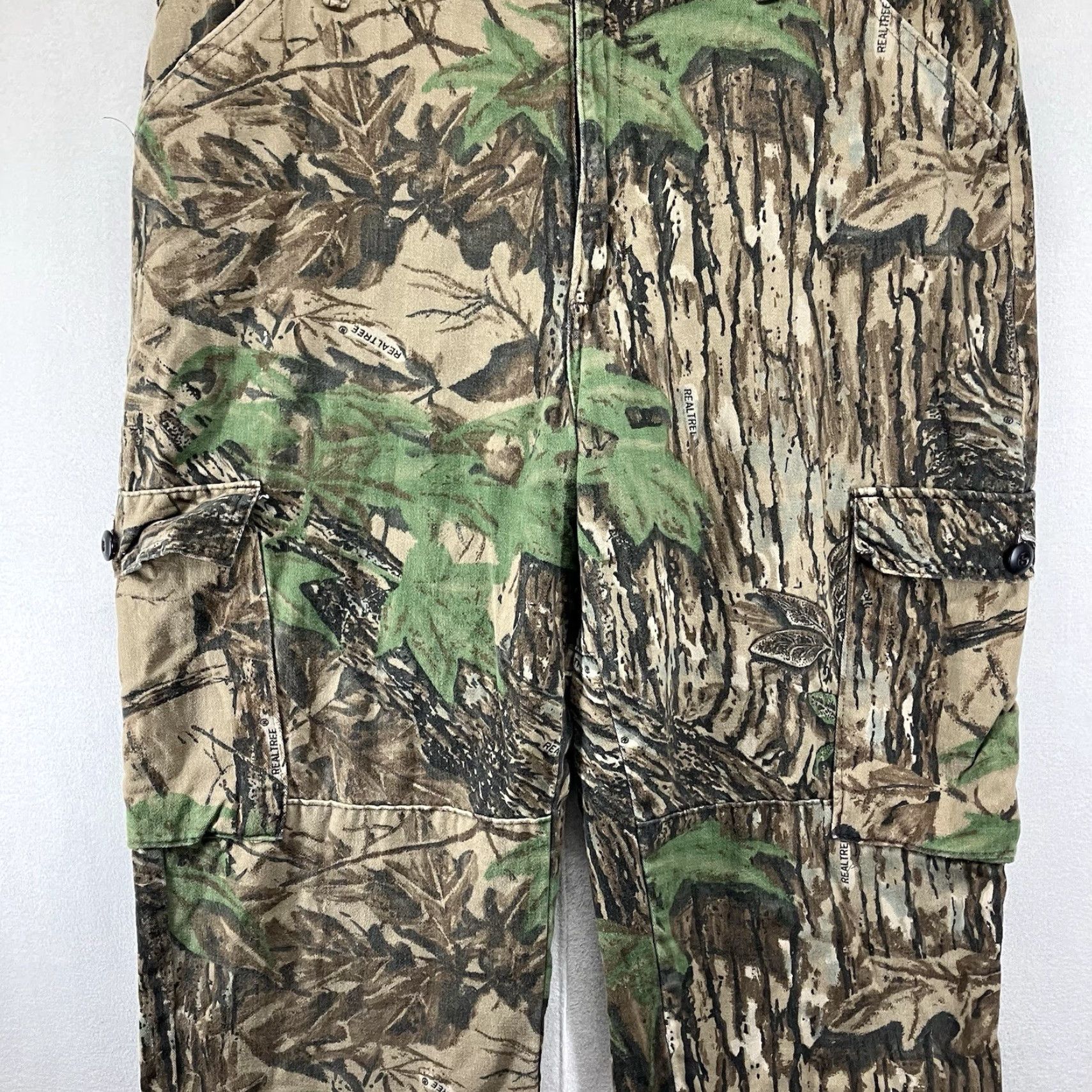 Walls VINTAGE Walls Camo Pants Large 38x25.5 Camouflage Cargo Adjustable Waist Mens Size US 33 - 7 Thumbnail