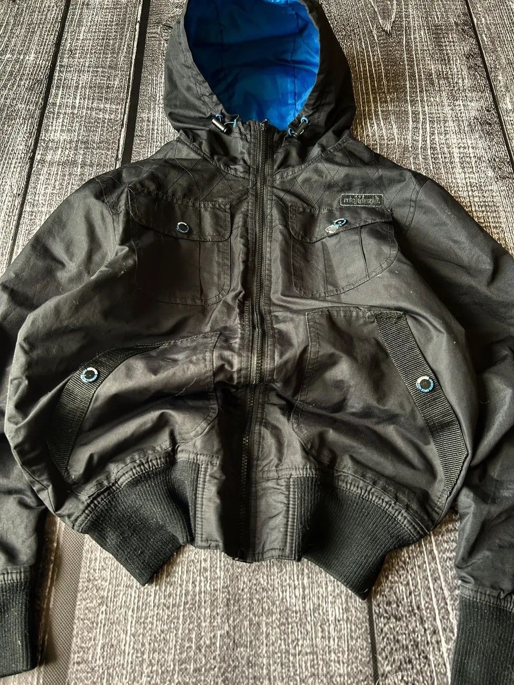 Japanese Brand × Junya Watanabe × Yohji Yamamoto Vintage Balenciaga Rick Owens Style MA1 Bomber Jacket 90s Size US M / EU 48-50 / 2 - 4 Thumbnail