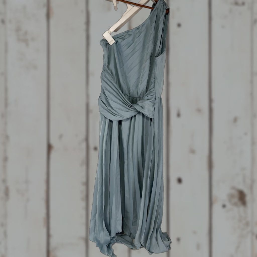 Vintage Pretty Garden Blue One Shoulder Pleated Formal Dress Womens Size M New Size M / US 6-8 / IT 42-44 - 1 Thumbnail