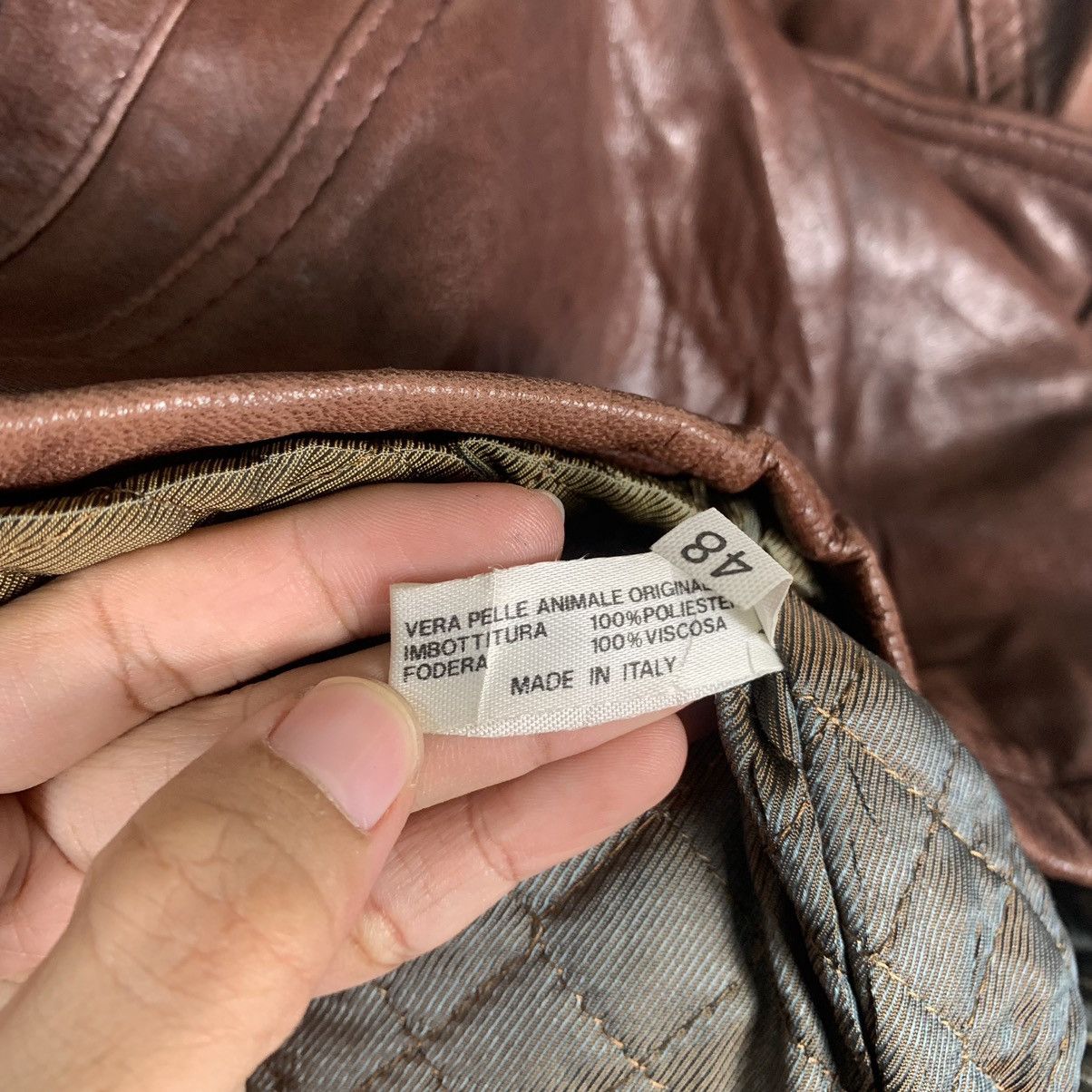 Japanese Brand Vintage Carpell Leather Jacket Made In Italy Size US M / EU 48-50 / 2 - 14 Thumbnail