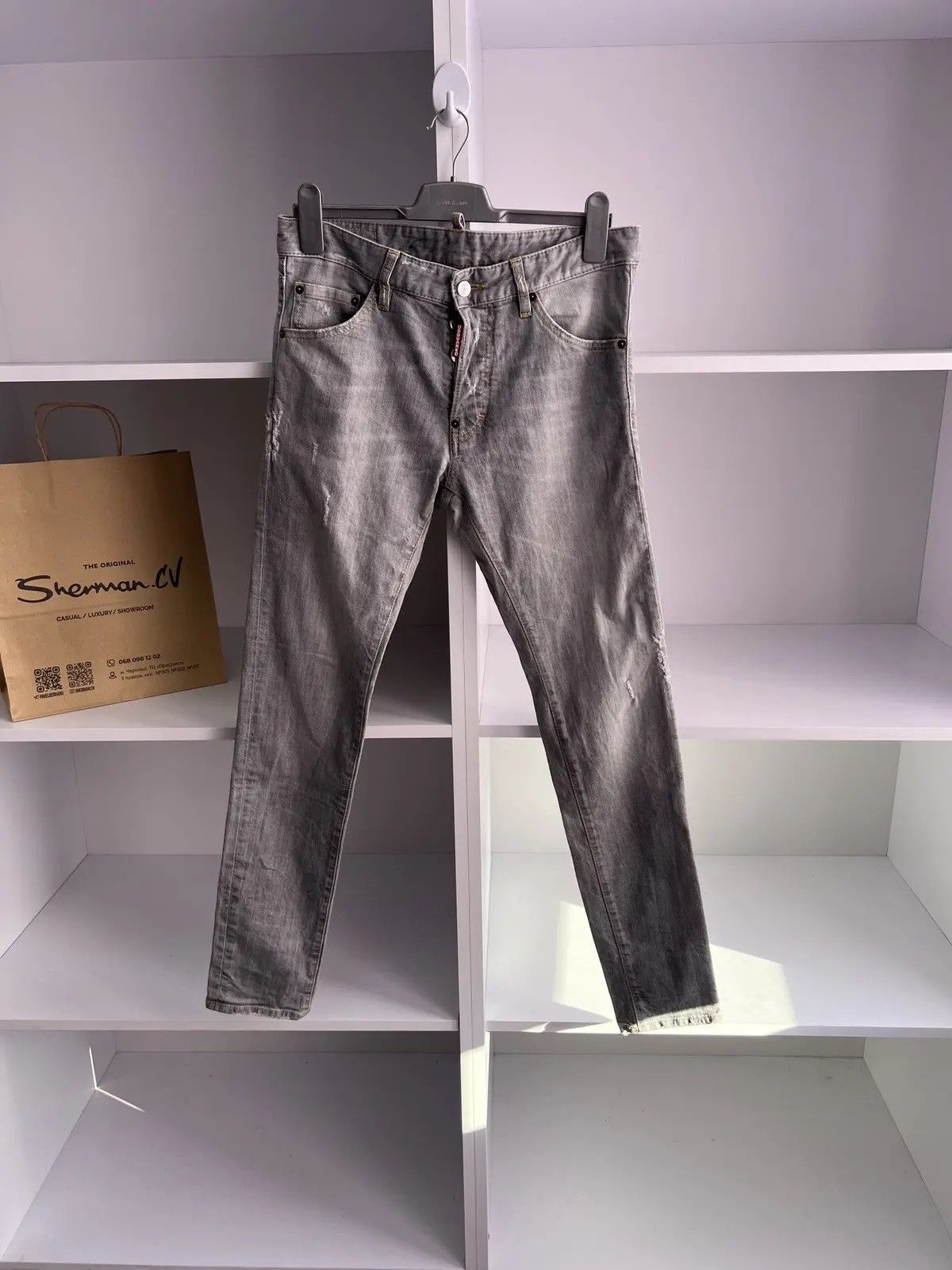 Dsquared2 × Vintage Vintage Dsquared2 Luxury Gray Pants Size US 30 / EU 46 - 2 Thumbnail
