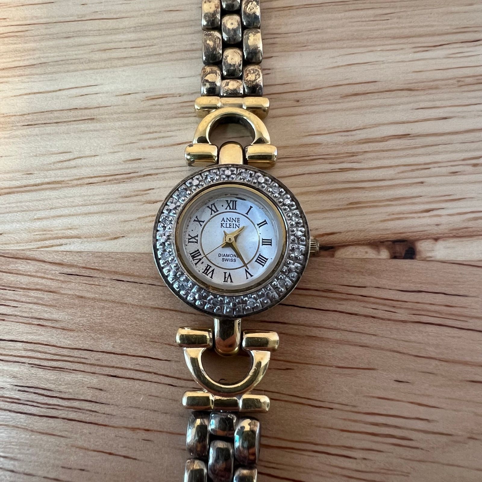 Anne Klein Anne Klein Diamond Swiss Watch Two-Tone Gold Silver Crystal Size ONE SIZE - 6 Thumbnail