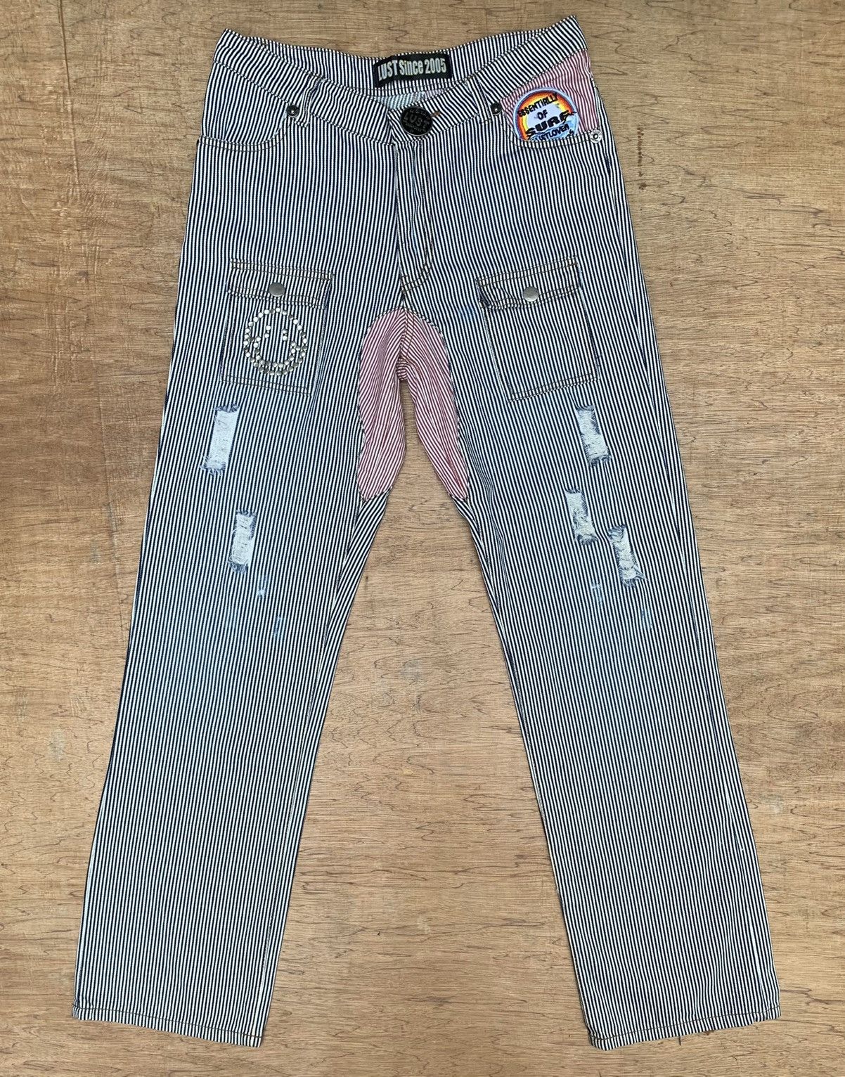 Japanese Brand Rare Lust Since 2005 Essentially Of Surf Hickory Bush Pants Size US 29 - 6 Thumbnail