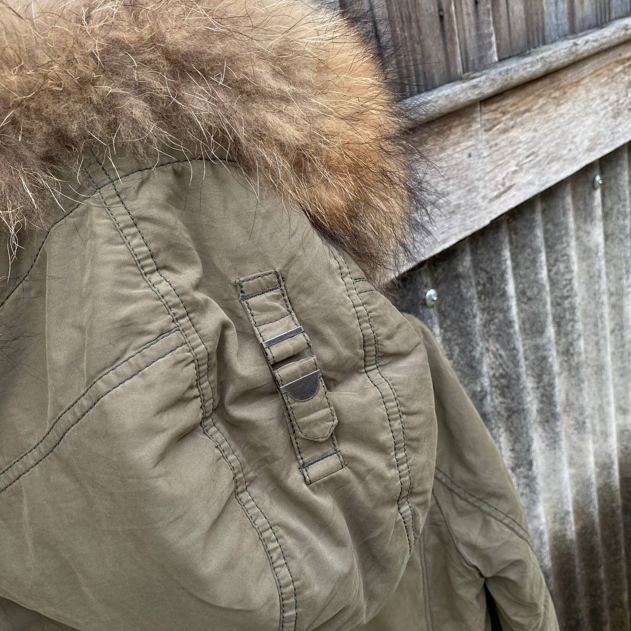 If Six Was Nine × MOUSSY Moussy Military Fur Raccoon Jacket Parka Size M / US 6-8 / IT 42-44 - 11 Thumbnail