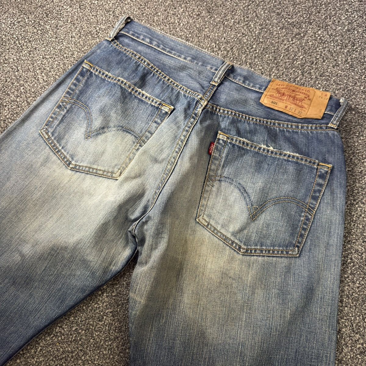 Levi's Vintage 2003 Levis 501 Distressed Faded Denim W32 Size US 32 / EU 48 - 8 Thumbnail