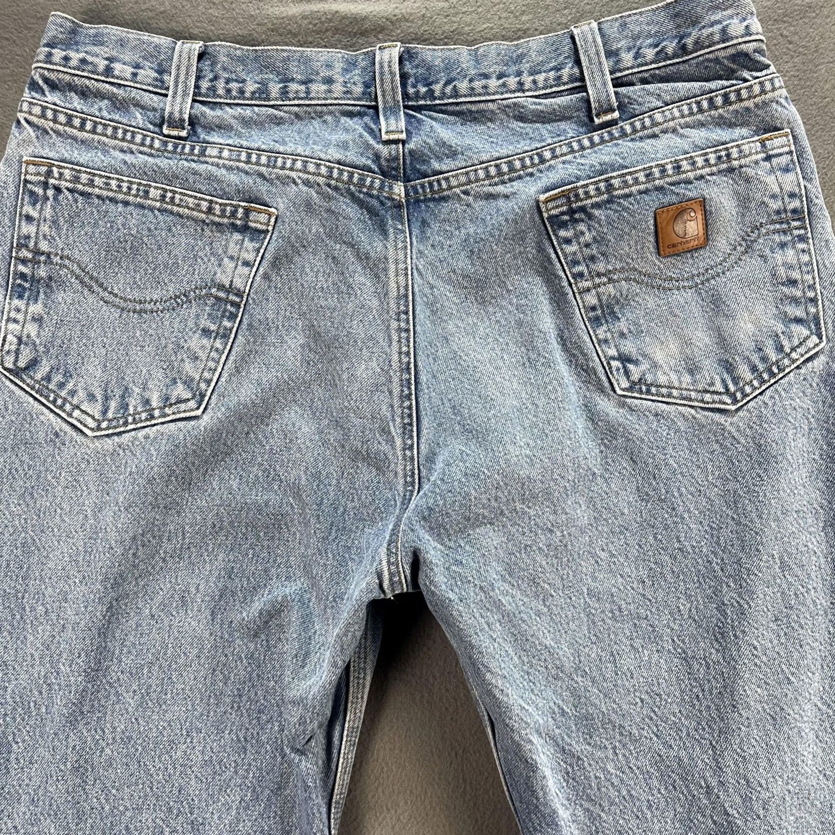 Carhartt Carhartt Jeans Mens 40x30 Blue Relaxed Fit Straight Leg Denim Workwear B460 LVB Size US 40 / EU 56 - 3 Thumbnail