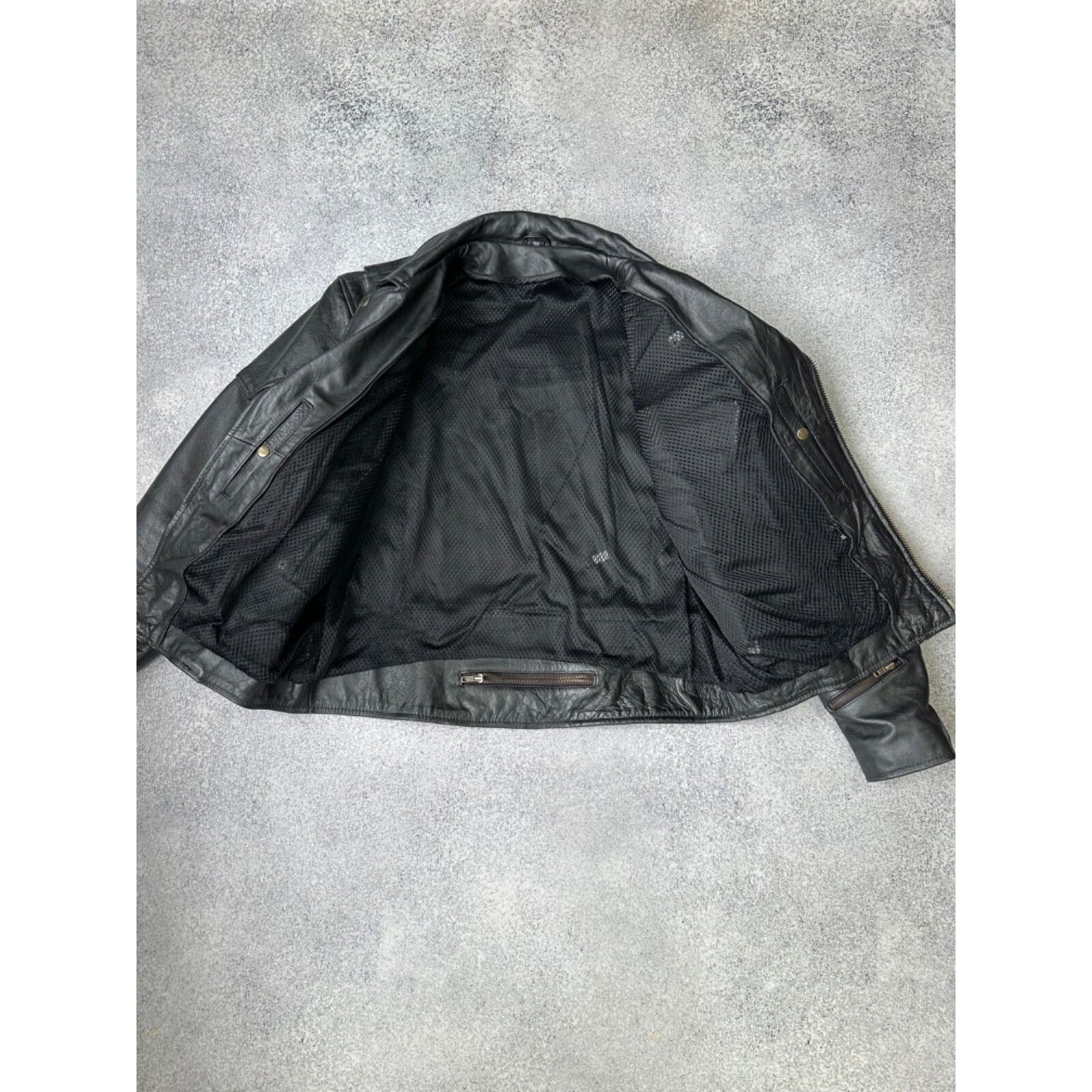 Genuine Leather VTG Genuine Leather Biker Motorcycle Heavy Jacket 90s Size US M / EU 48-50 / 2 - 4 Thumbnail