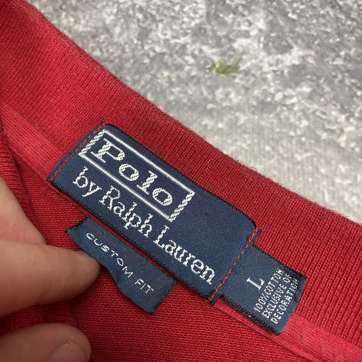 Vintage Vintage Polo Ralph Lauren Small logo basic Longsleeve polo Size US L / EU 52-54 / 3 - 6 Thumbnail
