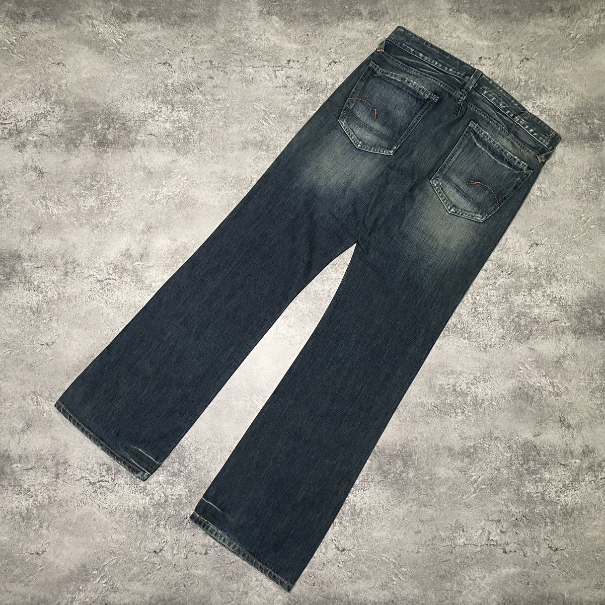 G-Star × If Six Was Nine × Japanese Brand Crazy Vintage G-star Faded Distressed Rare Jeans Size US 33 - 2 Thumbnail