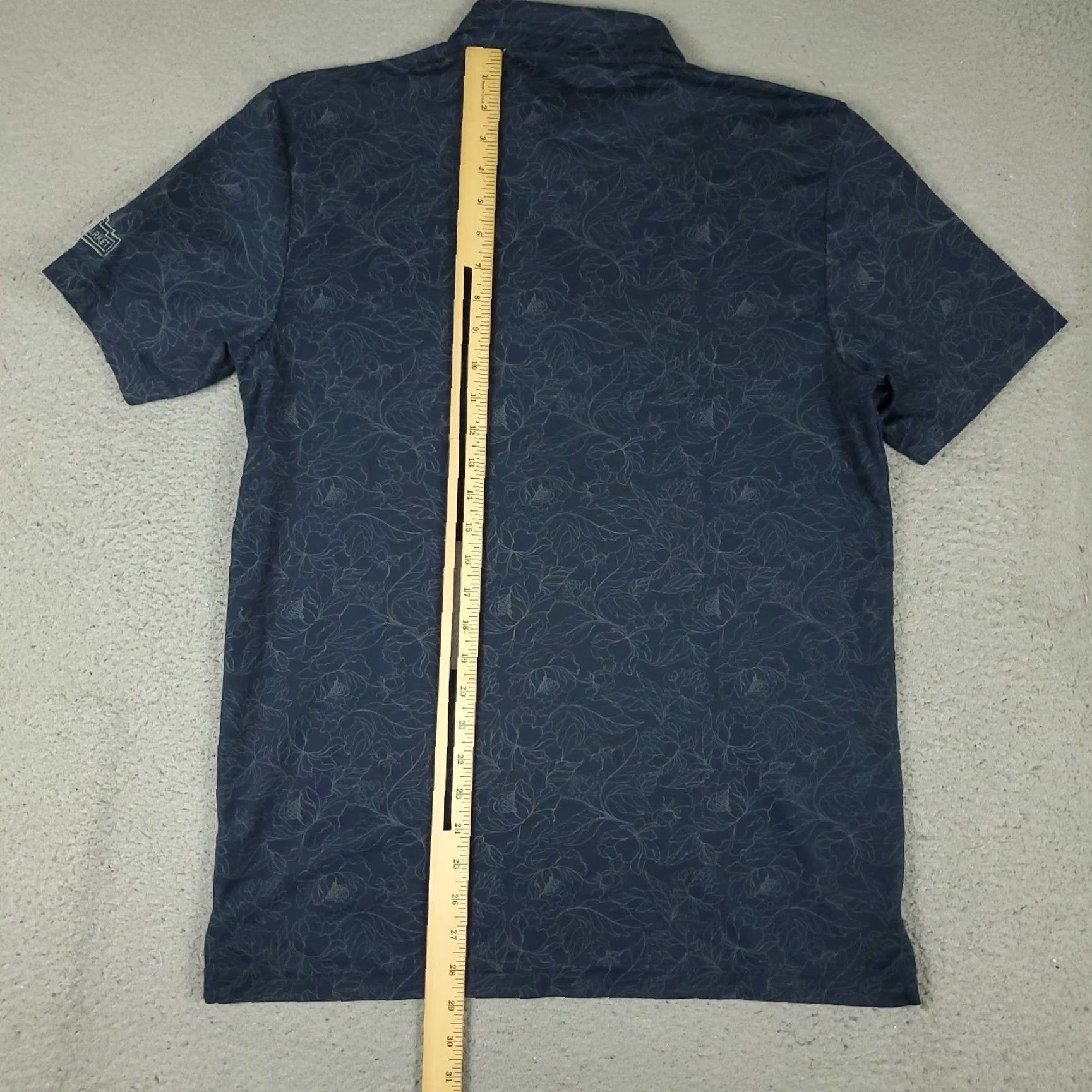 TravisMathew Travis Mathew Polo Shirt Mens Size Medium Blue Floral Golf Short Sleeve Size US M / EU 48-50 / 2 - 4 Thumbnail