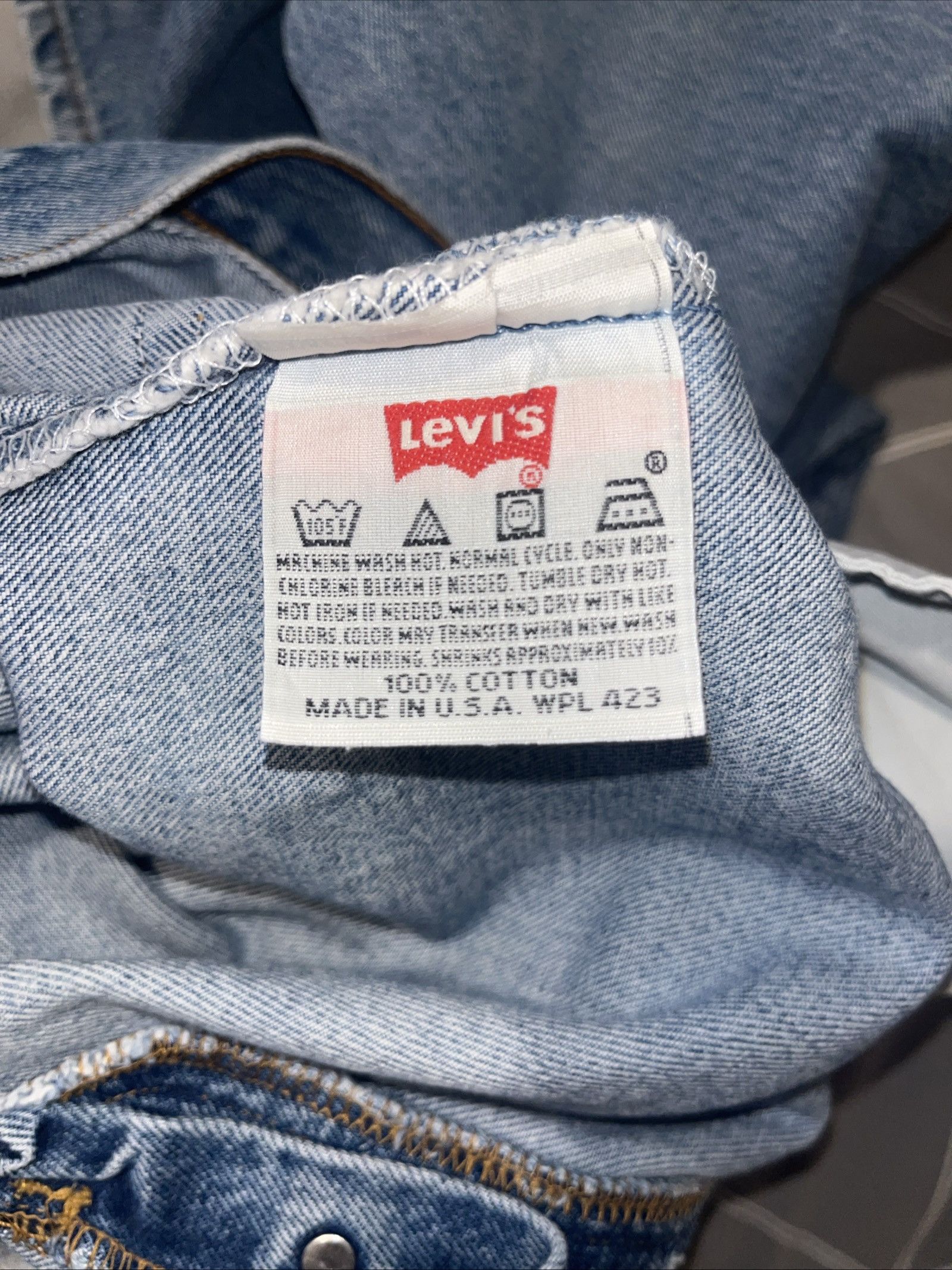 Levi's Levi’s 501XX Jeans Made in USA – Blue Denim – W38 L33 Size US 38 / EU 54 - 6 Thumbnail
