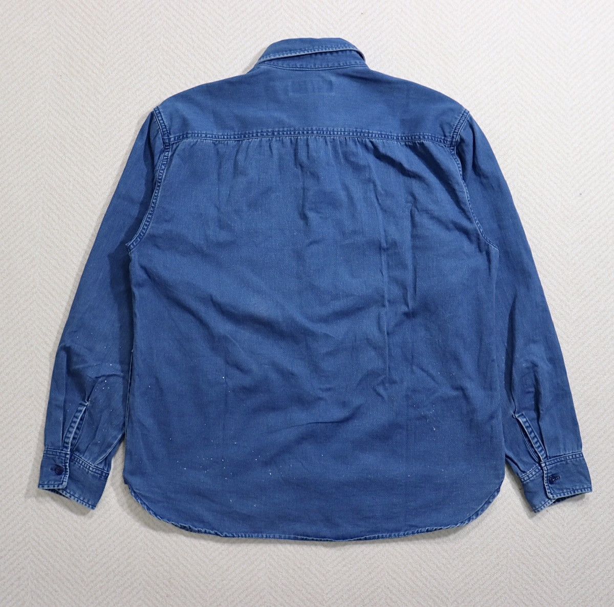 Neighborhood NBHD Neighborhood 20aw Indigo Work Shirt sizeL Size US L / EU 52-54 / 3 - 4 Thumbnail