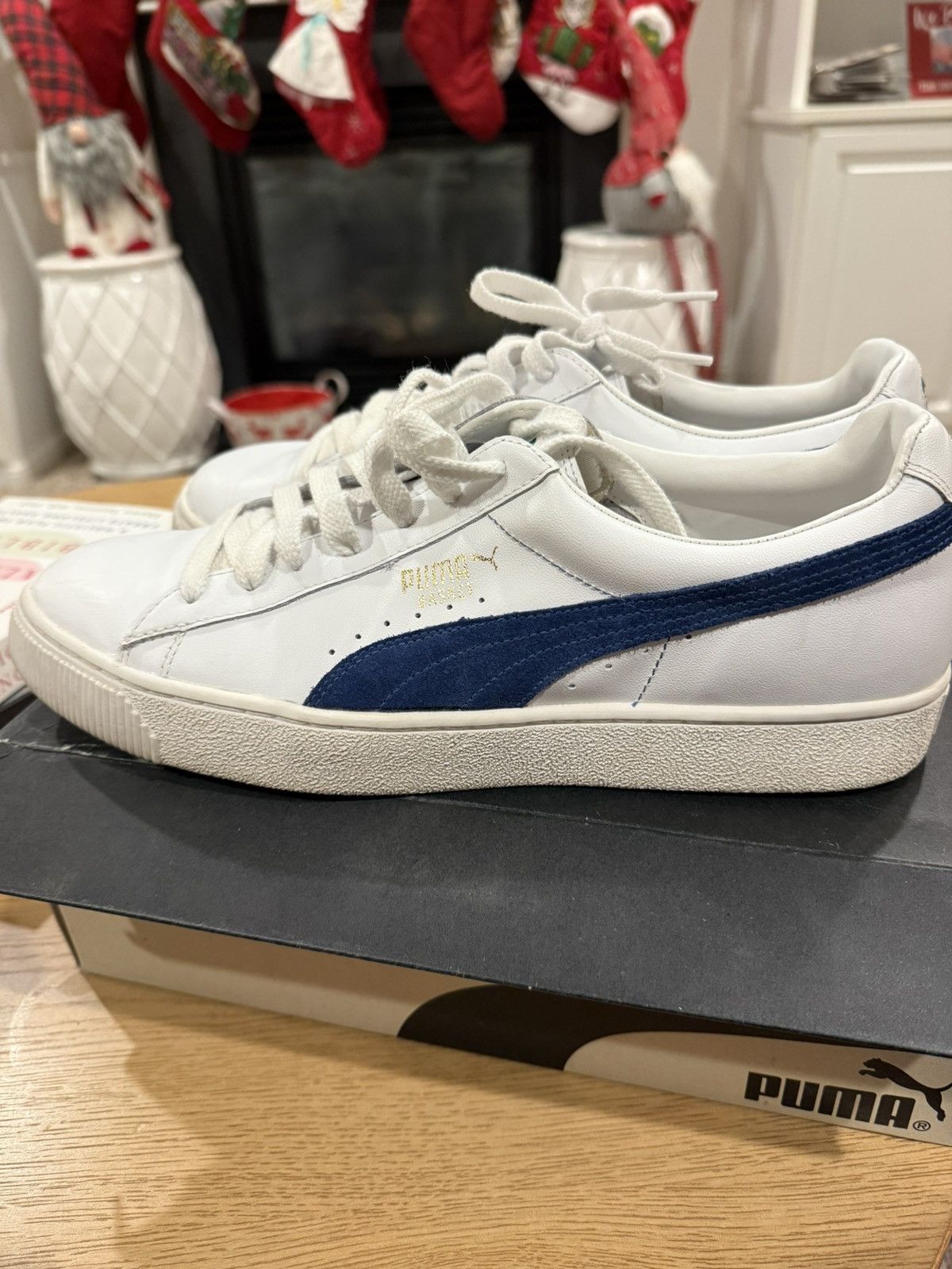 Puma Vintage 2003 Puma Basket White/Blue mens size 13 Size US 13 / EU 46 - 2 Thumbnail