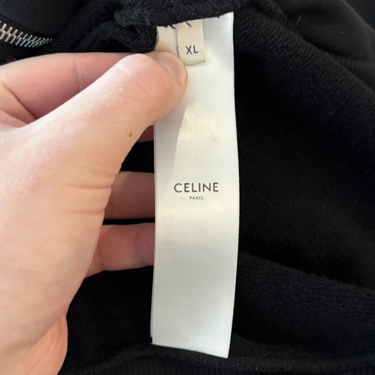 Celine Celine Hood Logo Zip Up Size XL Size US XL / EU 56 / 4 - 4 Thumbnail