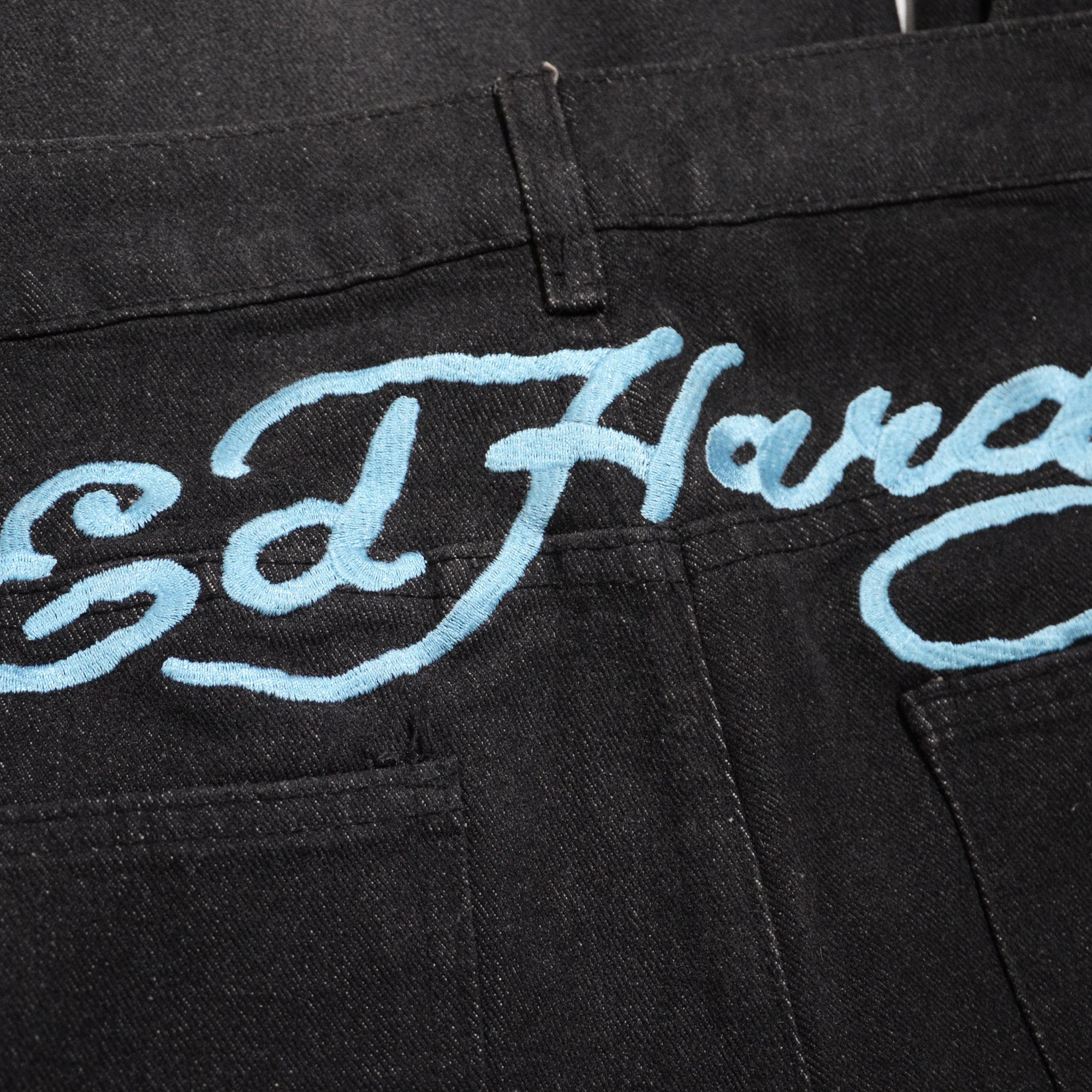 Ed Hardy [Defects & Button Lost] Ed Hardy Jeans Baggy Streetwear Size US 32 / EU 48 - 5 Thumbnail