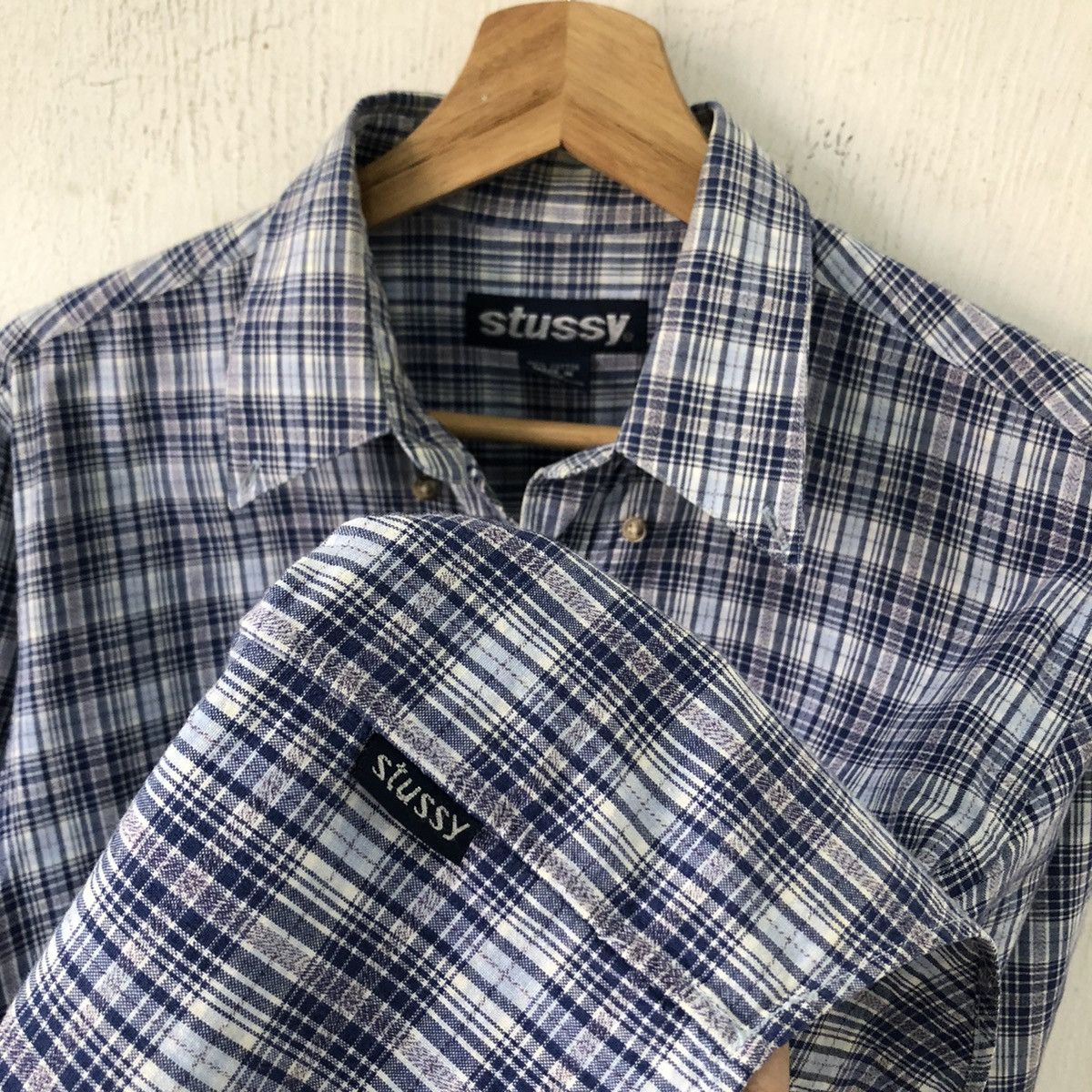 Stussy Vintage Plaid Stussy Shirt button Ups 🍒 Size US M / EU 48-50 / 2 - 1 Thumbnail