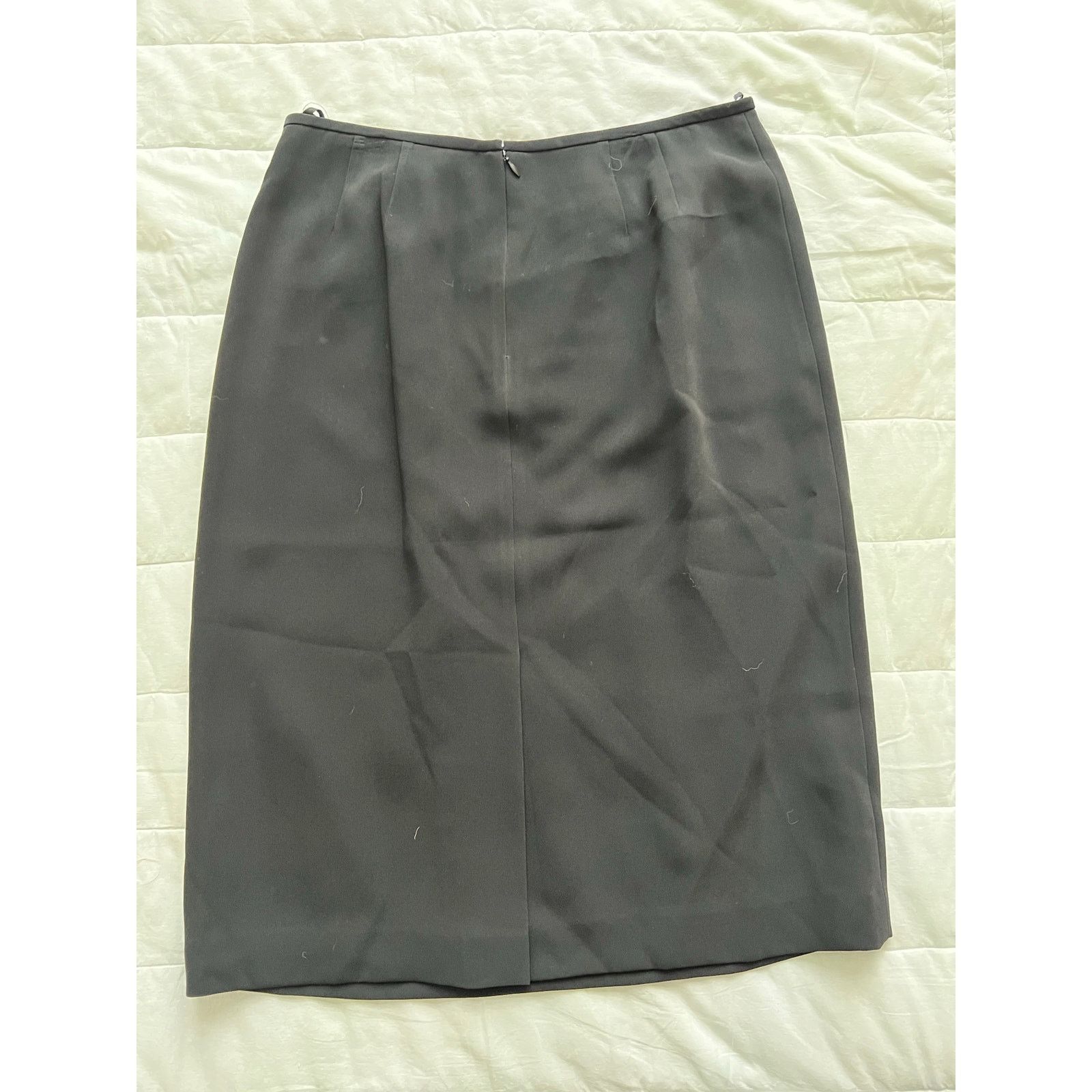 Albert Nipon Albert Nipon Straight Pencil Skirt Black Size 12 Size 34" / US 12 / IT 48 - 3 Thumbnail