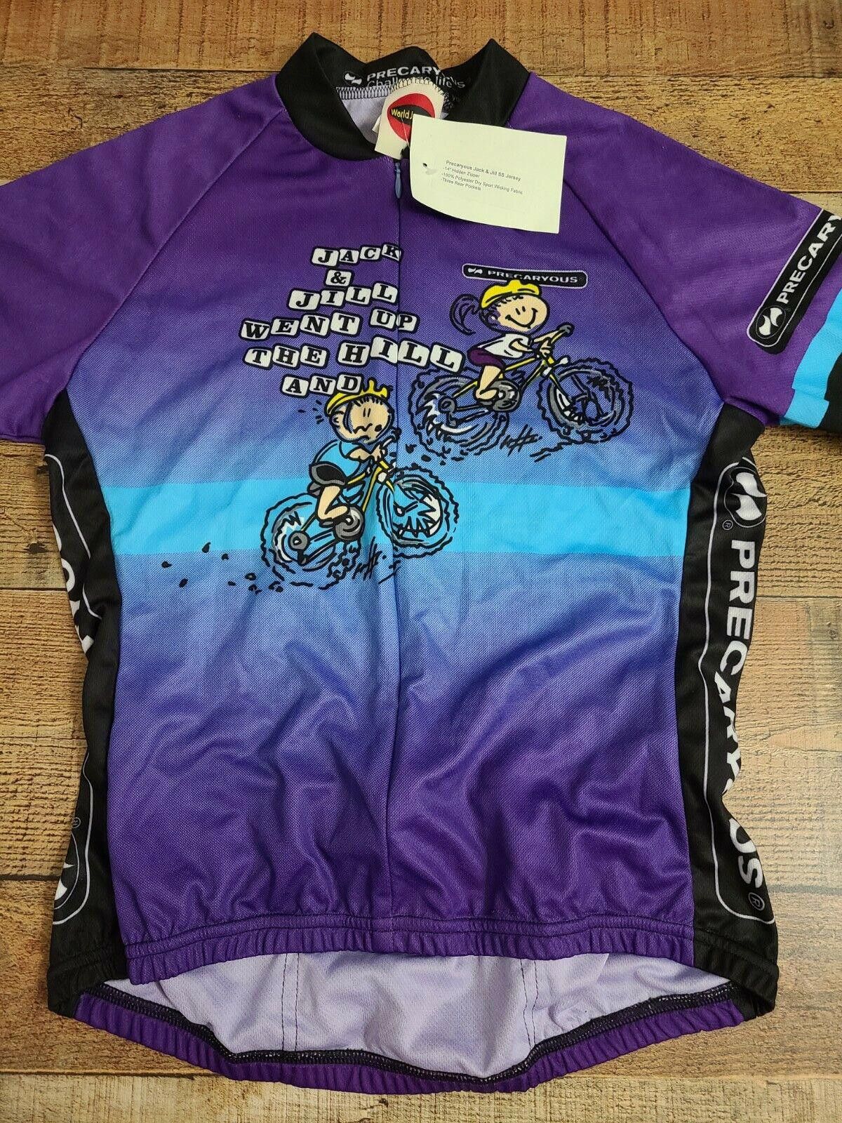 Designer World Jerseys Cycling Precaryous Jack And Jill Medium Blue Size ONE SIZE - 2 Thumbnail