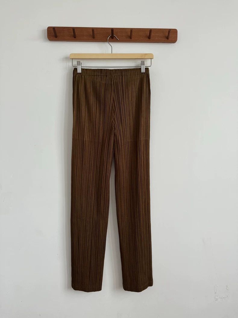 Issey Miyake Issey Miyake size:3 Brown pleated pants Size 42" / US 20 - 2 Thumbnail