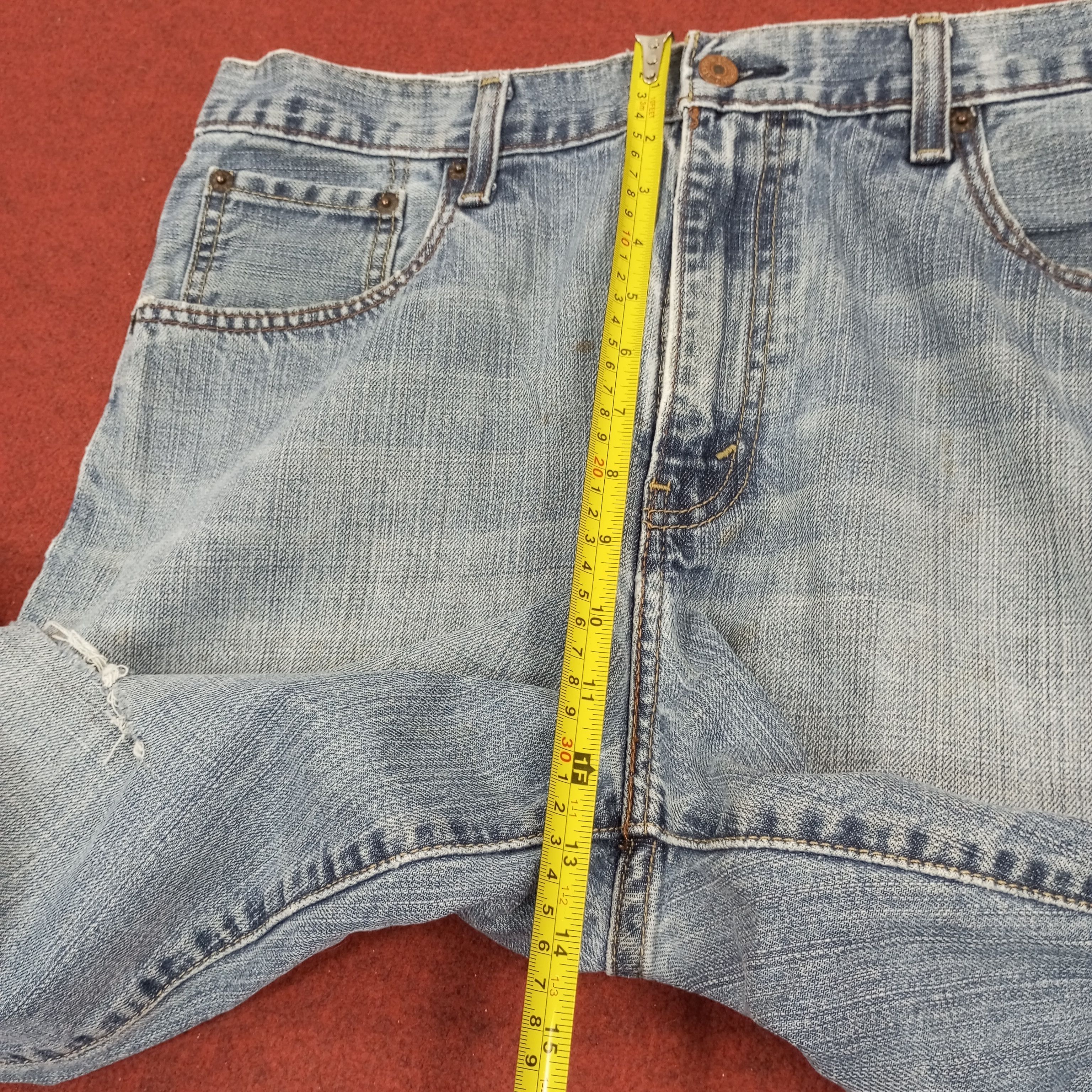 Levi's × Vintage Levis Short Jeans Distressed Streetwear Summer Style Size US 34 / EU 50 - 8 Thumbnail