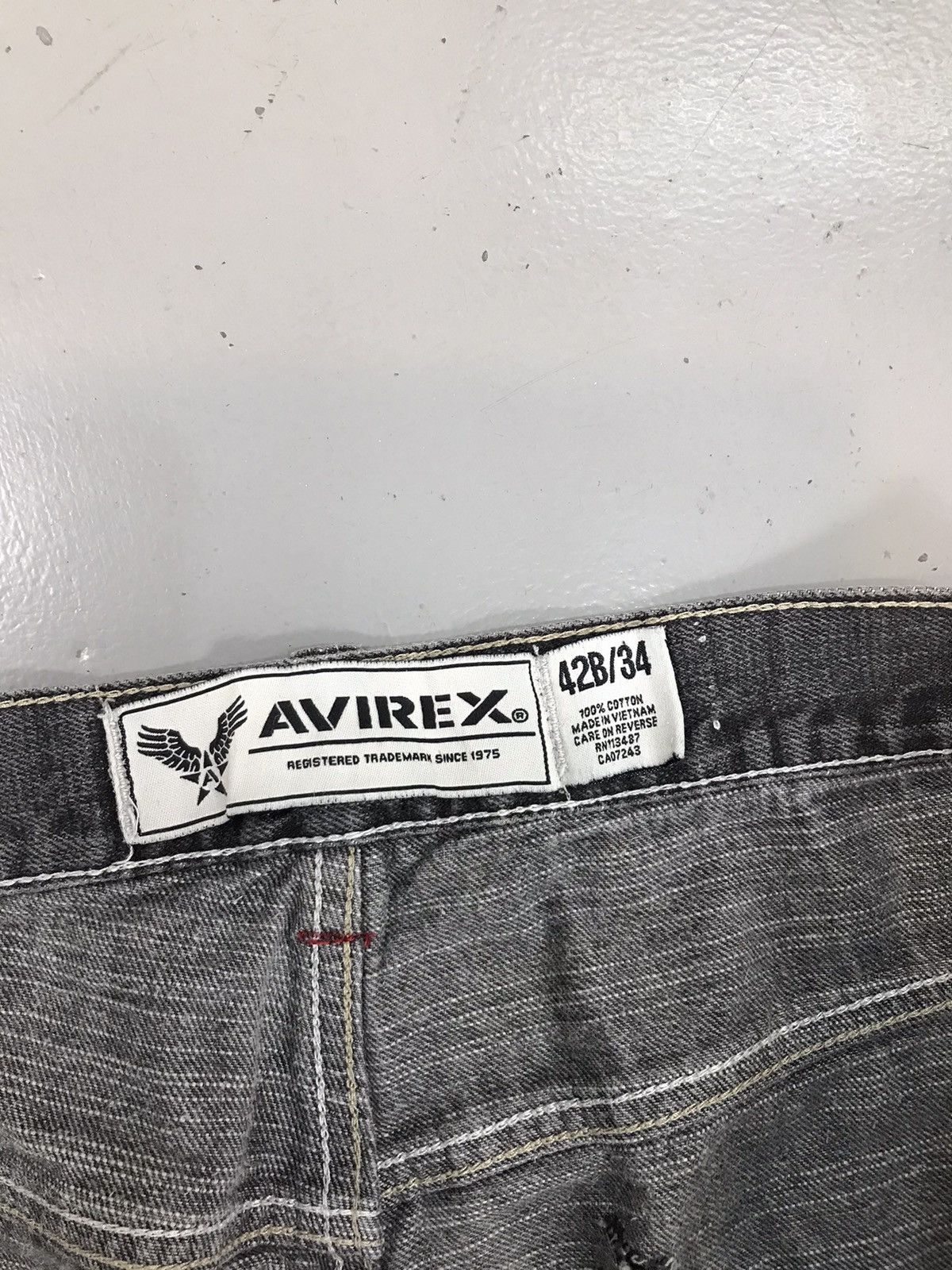 Avirex Vintage Avirex cross embroidered loose fit denim Size US 42 / EU 58 - 8 Thumbnail