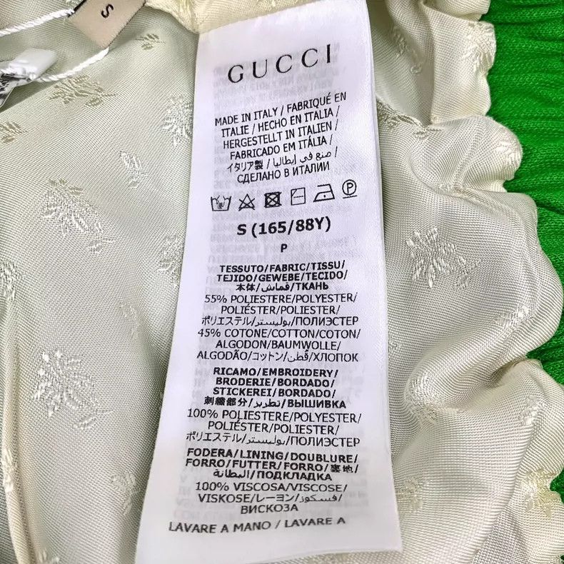 Gucci Gucci 23 green rabbit embroidered stand-up collar single-br Size US S / EU 44-46 / 1 - 6 Thumbnail