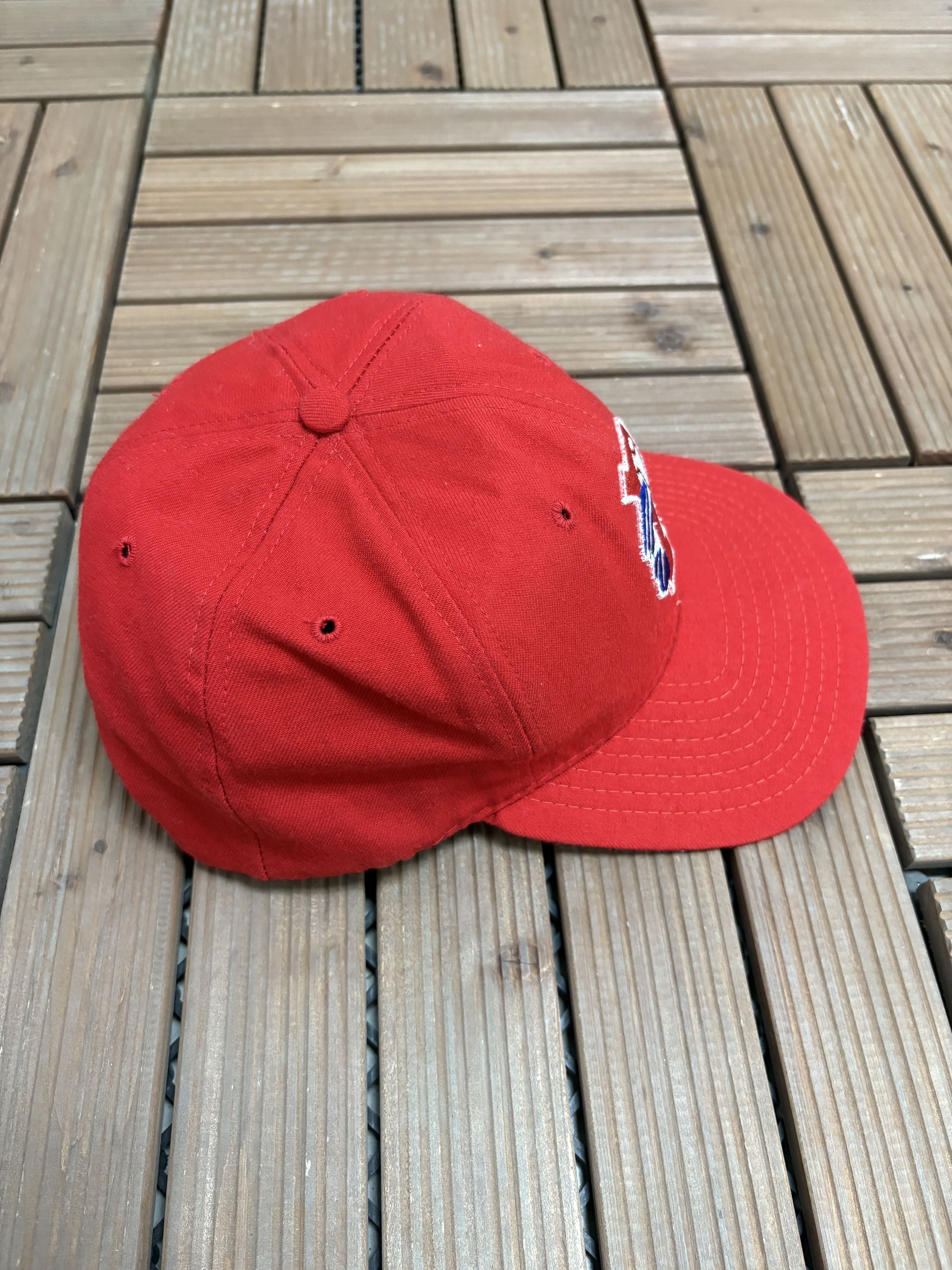 New Era × Vintage Philadelphia Phillies Vintage Red Snap Back Hat Cap Size ONE SIZE - 4 Thumbnail