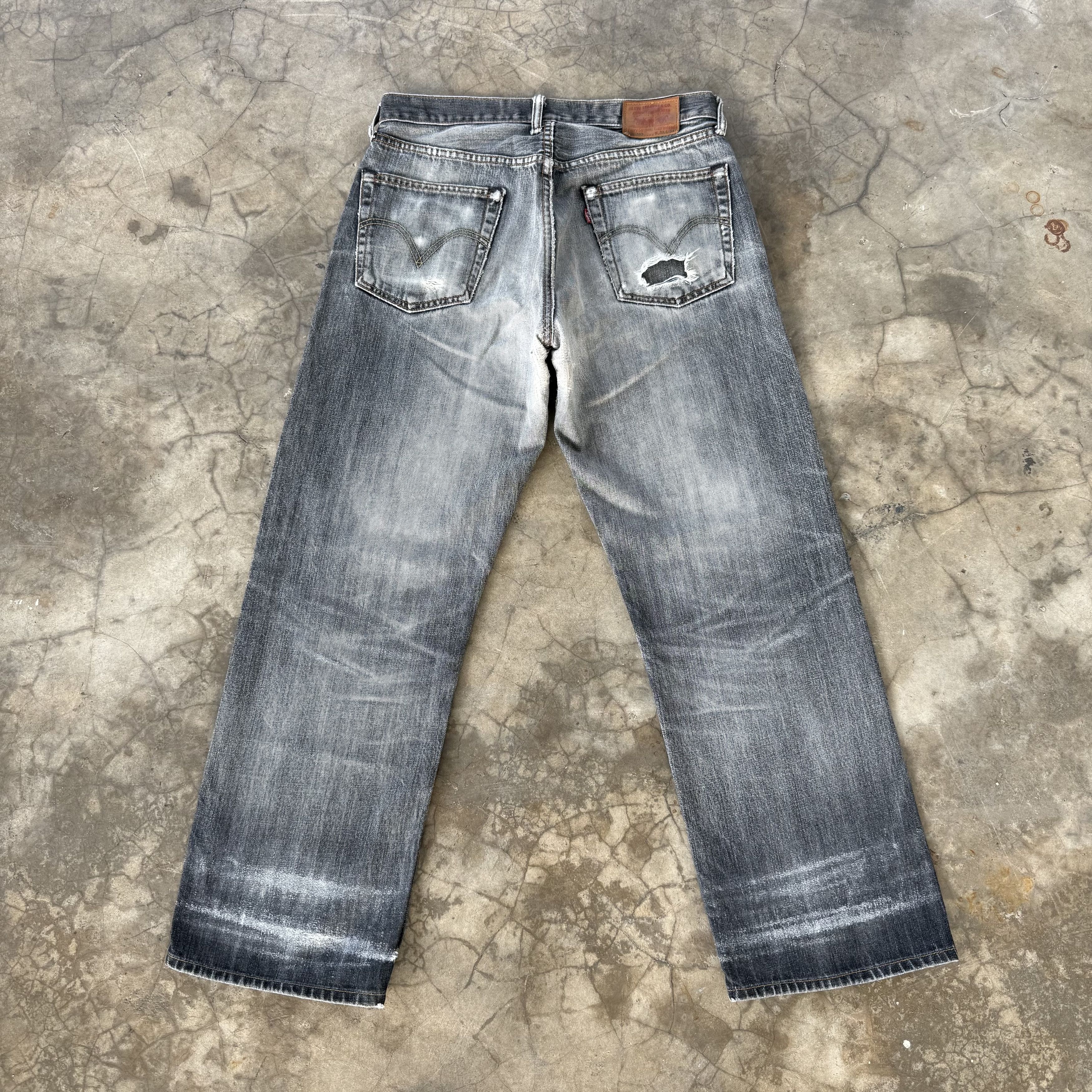 Levi's Vintage Clothing W32x29 Vintage Levi's 503 Faded Black Denim Jean Pants Size US 32 / EU 48 - 13 Thumbnail