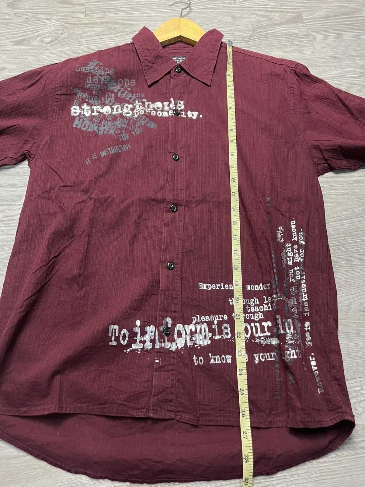 Japanese Brand 2000s ifsixwasnine punk style shirt Size US M / EU 48-50 / 2 - 8 Thumbnail