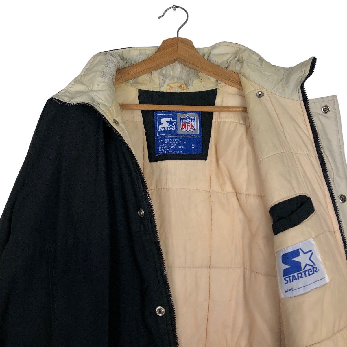 NFL 🔥Vintage Bomber Jacket Starter NFL Raiders Big Logo Size US S / EU 44-46 / 1 - 12 Thumbnail