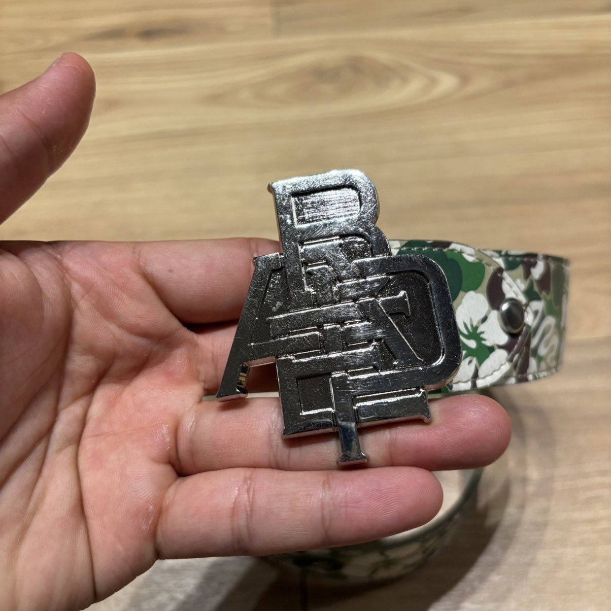 Bape Bape Aloha Camo Belt Size 30 - 2 Thumbnail