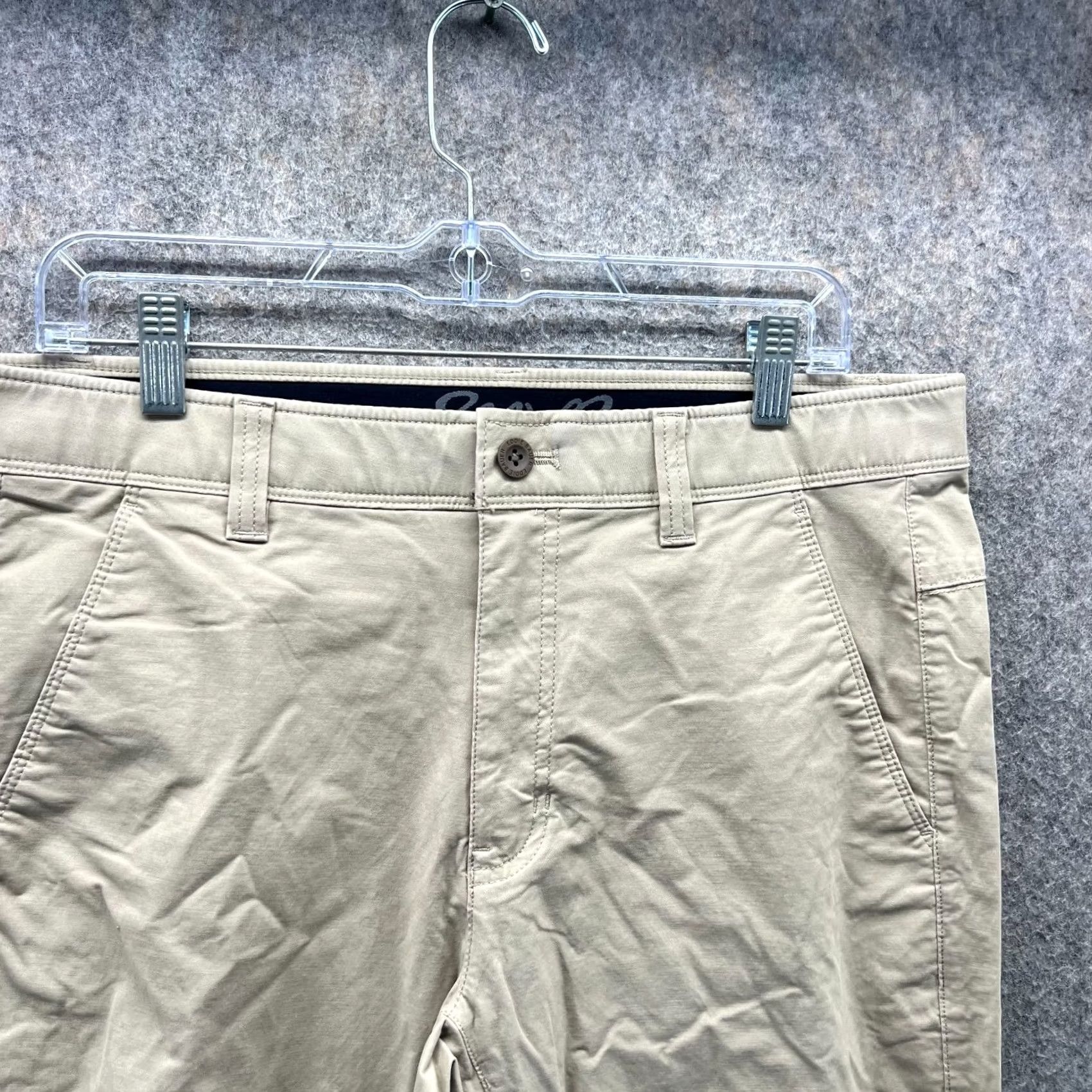 Eddie Bauer Eddie Bauer Pants Men 34x30 Adult Khaki Tan Beige Cotton Nylon Hiking Outdoors Chino Regular Straight Front Pockets Size US 34 / EU 50 - 3 Thumbnail
