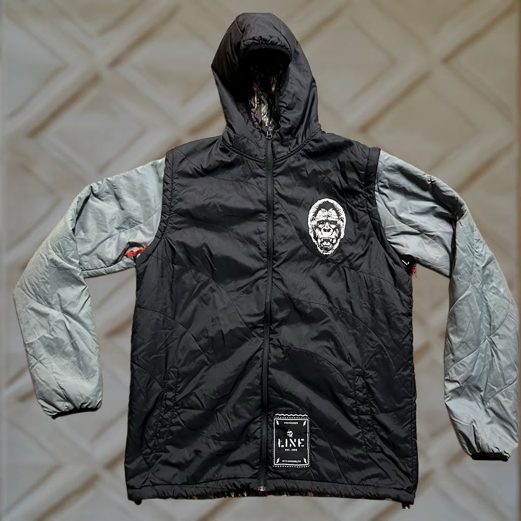 Vintage VINTAGE Line Ski Company Men’s Size L Puffer Jacket Hooded Removable Sleeves Monkey Size US L / EU 52-54 / 3 - 1 Thumbnail
