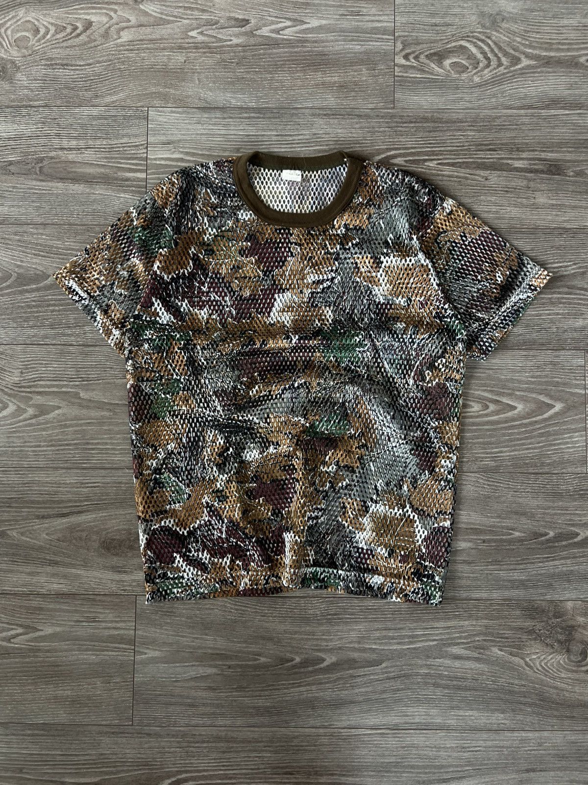 Other Vintage Transparent Hunt Camo Trees Colourway Perforated Tee Size US M / EU 48-50 / 2 - 1 Thumbnail